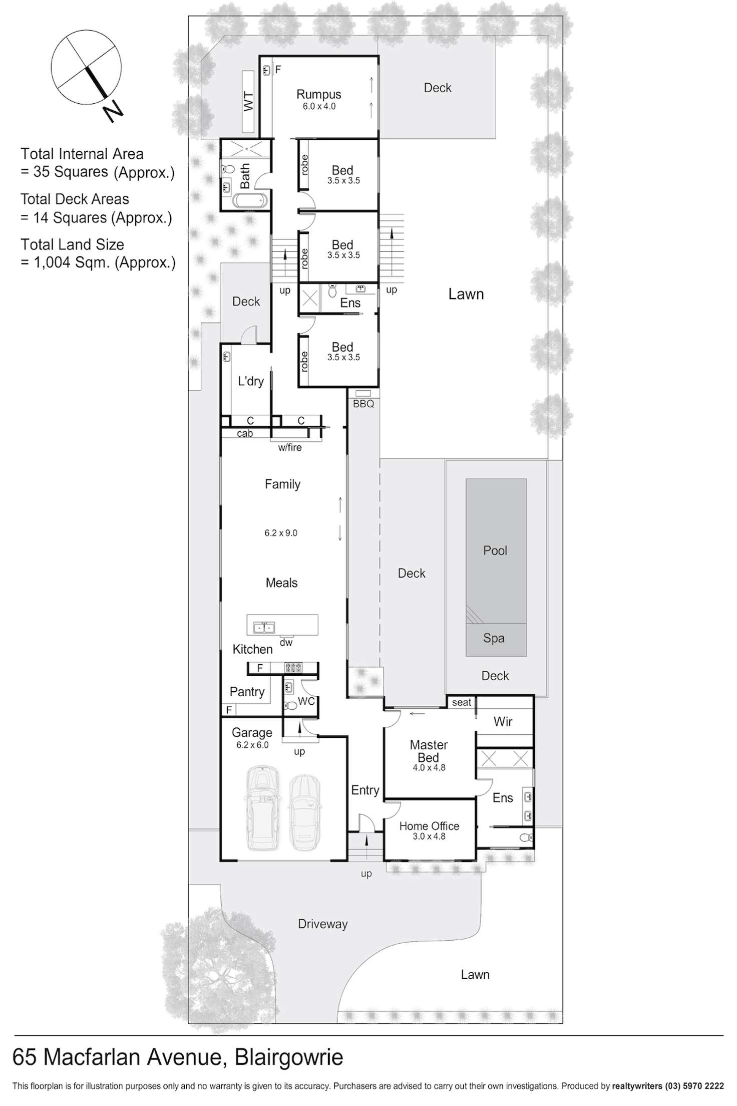 Floorplan of Homely house listing, 65 Macfarlan Avenue, Blairgowrie VIC 3942