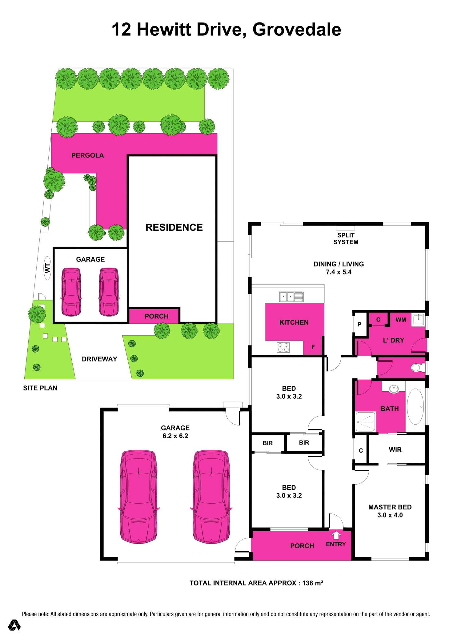 Floorplan of Homely house listing, 12 Hewitt Drive, Grovedale VIC 3216