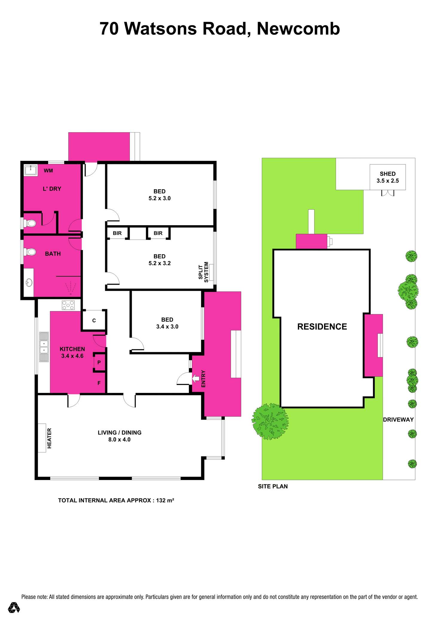 Floorplan of Homely house listing, 70 Watsons Road, Newcomb VIC 3219