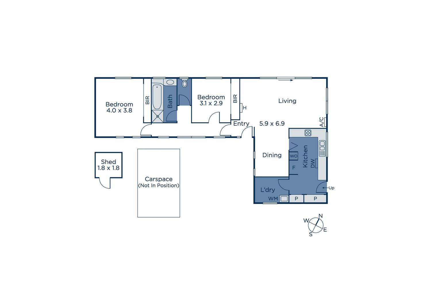 Floorplan of Homely unit listing, 2/14 Oban Road, Ringwood VIC 3134