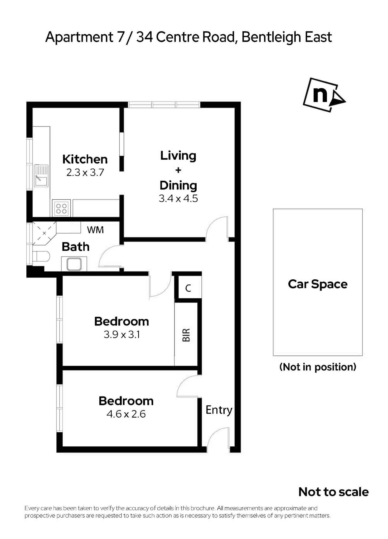 Floorplan of Homely apartment listing, 7/734 Centre Road, Bentleigh East VIC 3165
