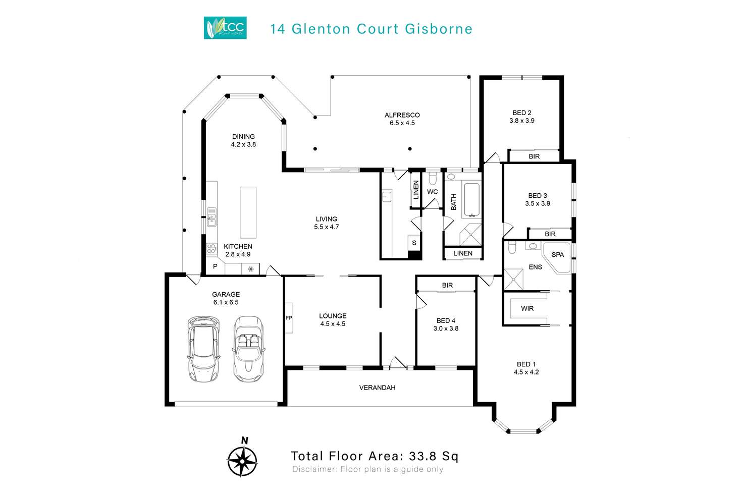 Floorplan of Homely house listing, 14 Glenton Court, Gisborne VIC 3437