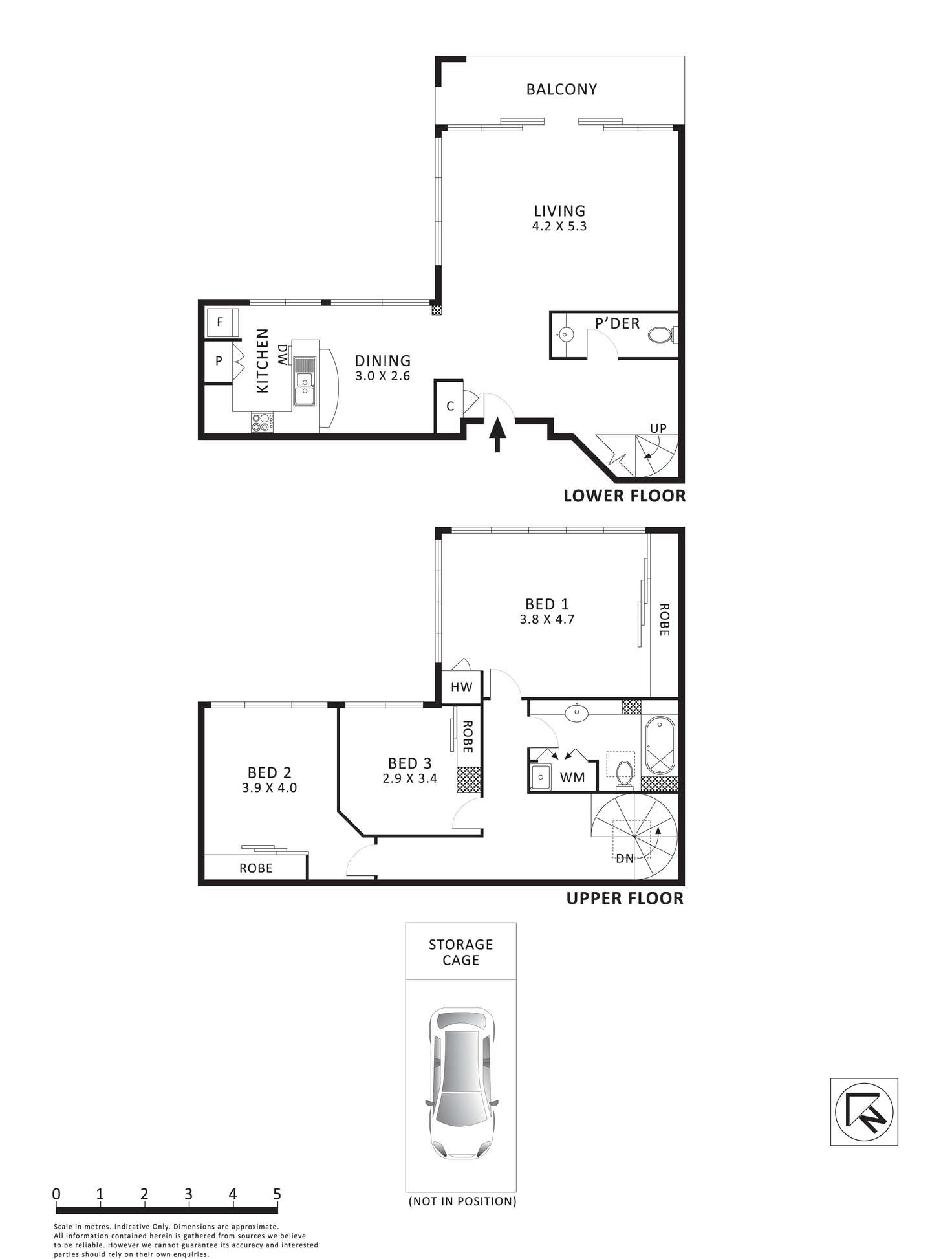 Floorplan of Homely apartment listing, 50/398 La Trobe Street, Melbourne VIC 3000