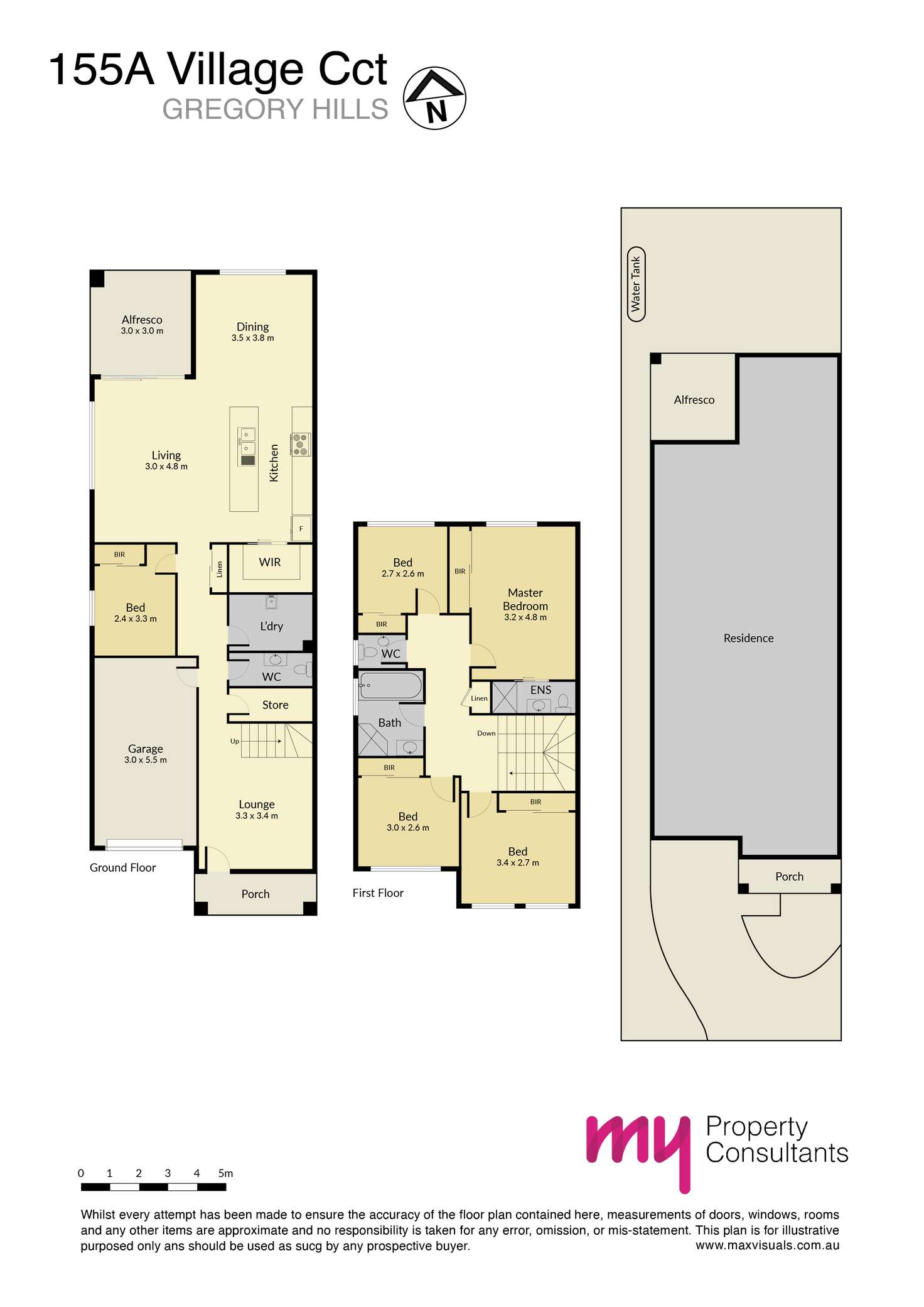 Floorplan of Homely house listing, 155A Village Circuit, Gregory Hills NSW 2557