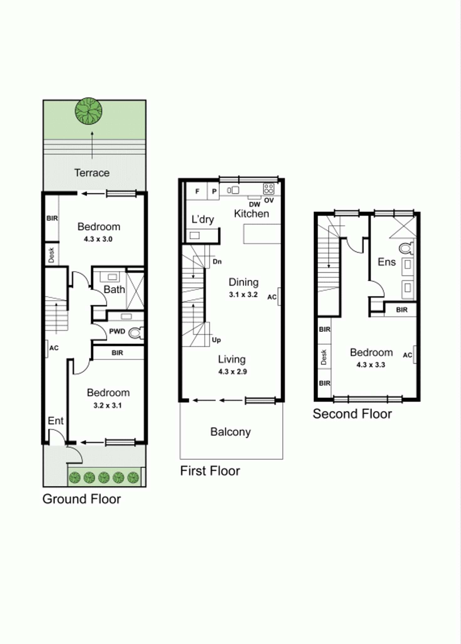 Floorplan of Homely townhouse listing, 17/170 Mckinnon Road, Mckinnon VIC 3204