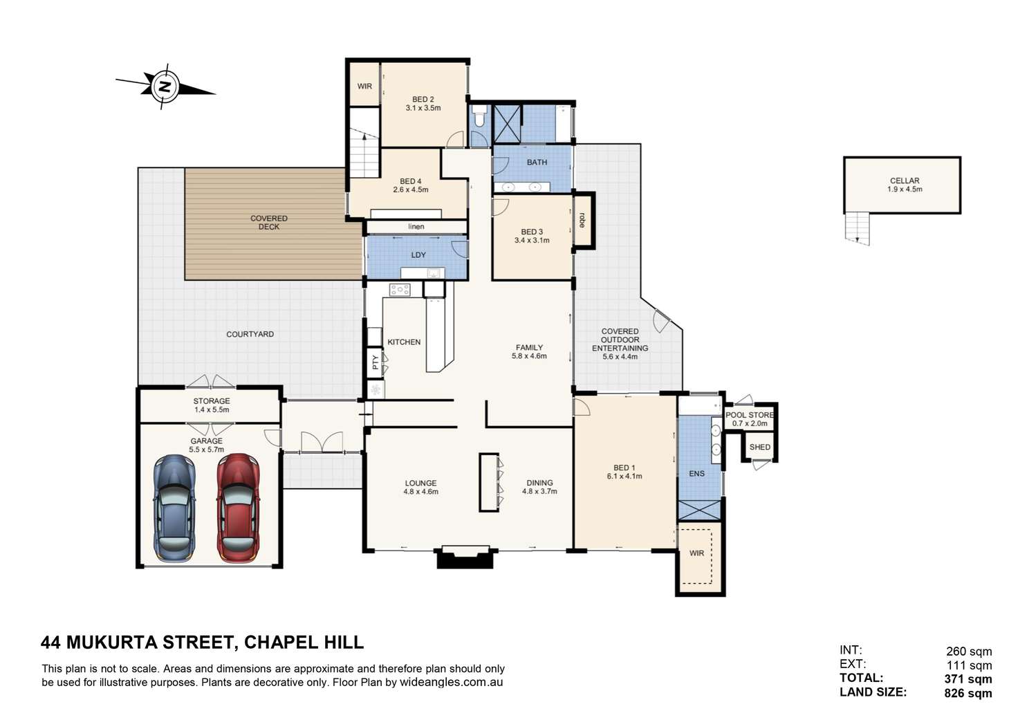 Floorplan of Homely house listing, 44 Mukurta Street, Chapel Hill QLD 4069