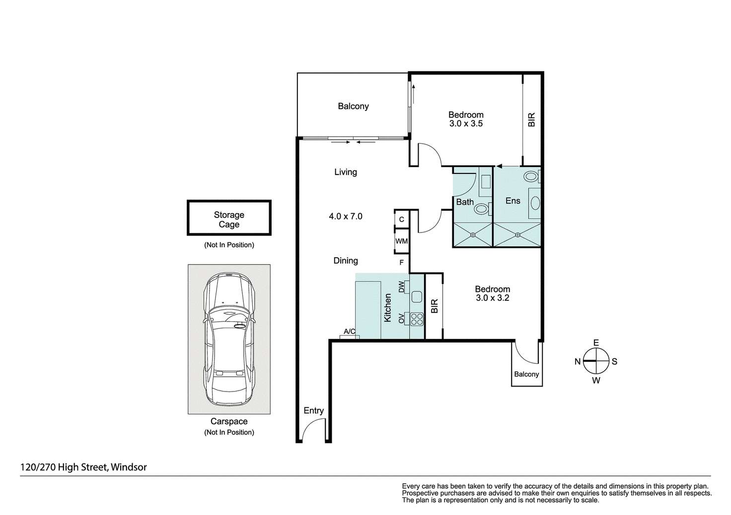 Floorplan of Homely apartment listing, 120/270 High Street, Windsor VIC 3181