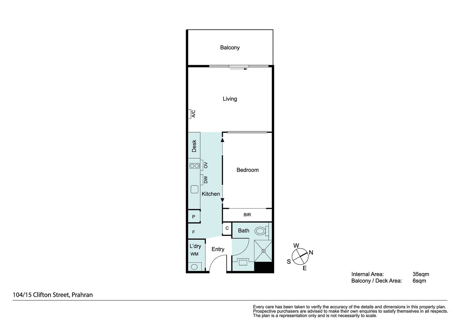 Floorplan of Homely apartment listing, 104/15 Clifton Street, Prahran VIC 3181