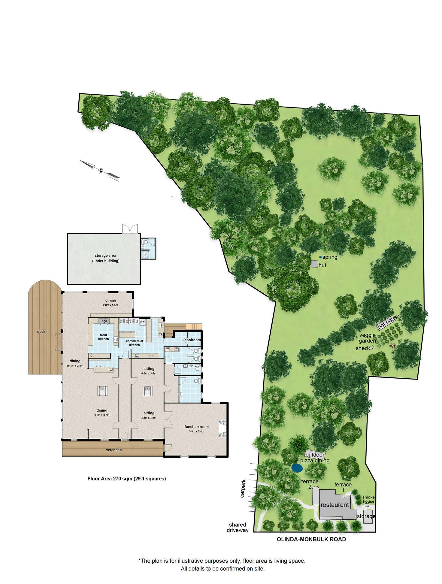 Floorplan of Homely house listing, 129 Olinda-Monbulk Road, Olinda VIC 3788