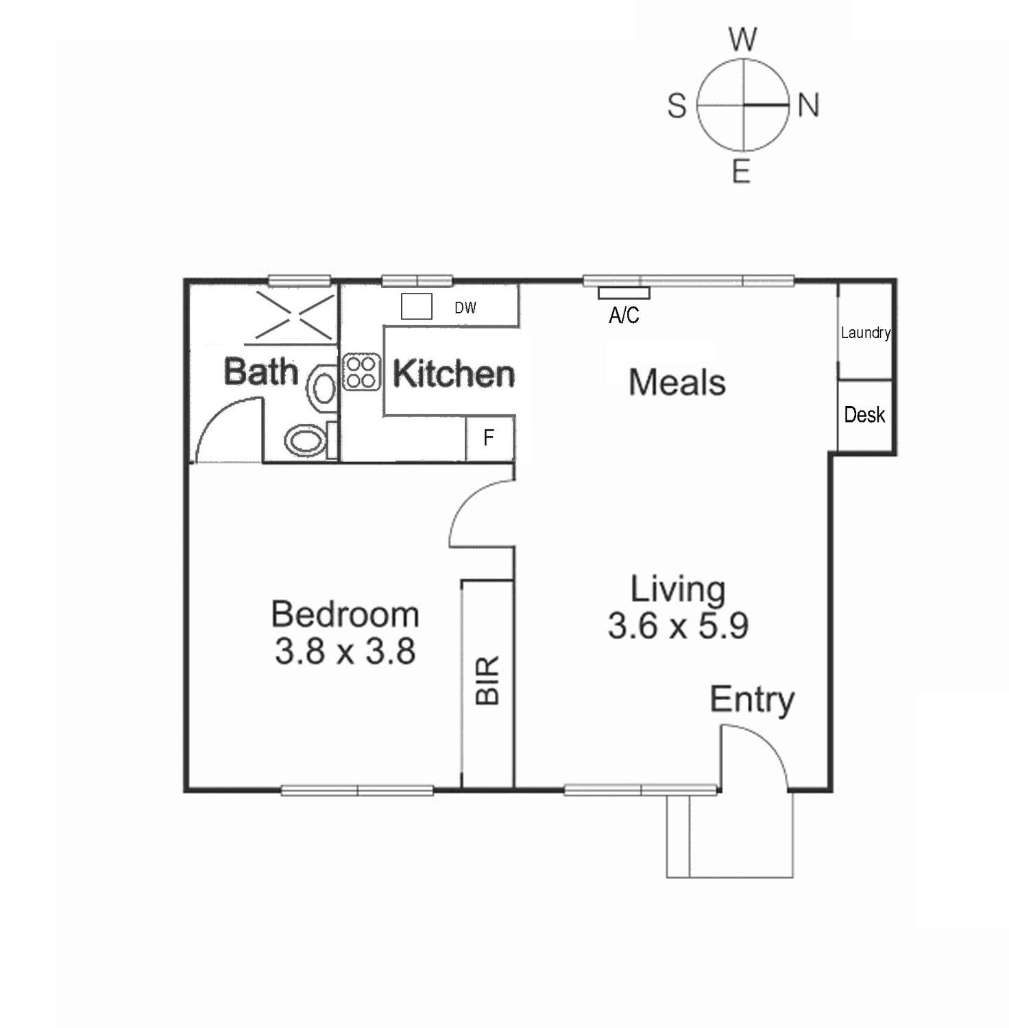 Floorplan of Homely apartment listing, 5/181 Riversdale Road, Hawthorn VIC 3122