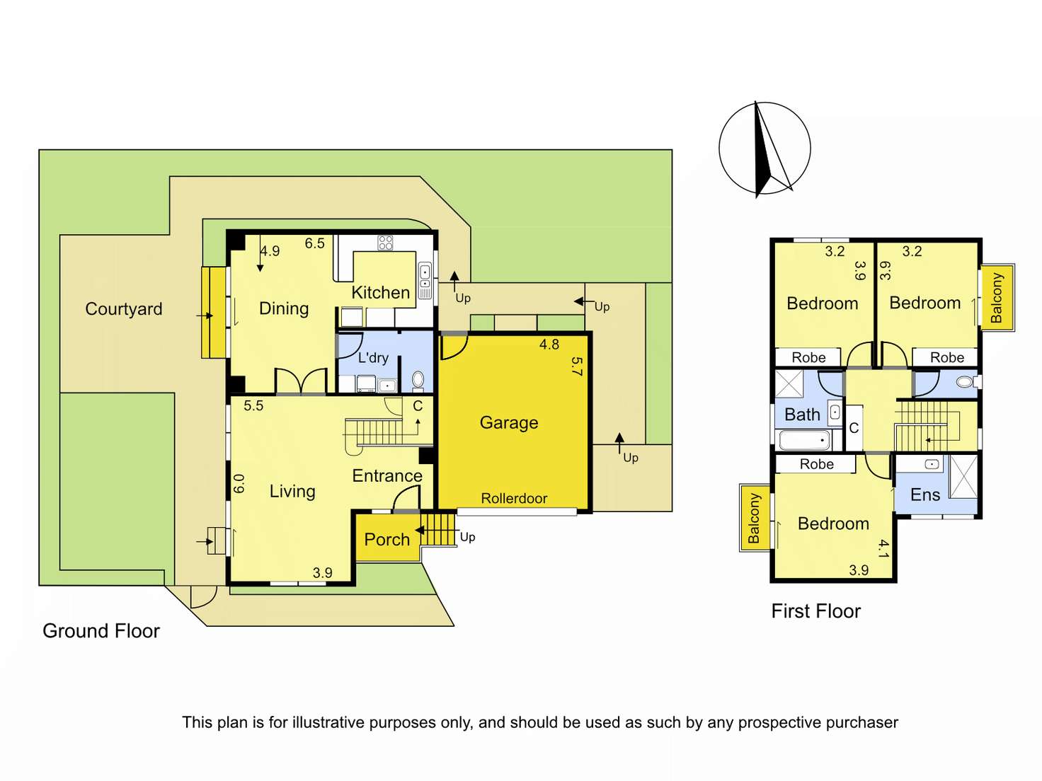 Floorplan of Homely townhouse listing, 111A Finlayson Street, Rosanna VIC 3084