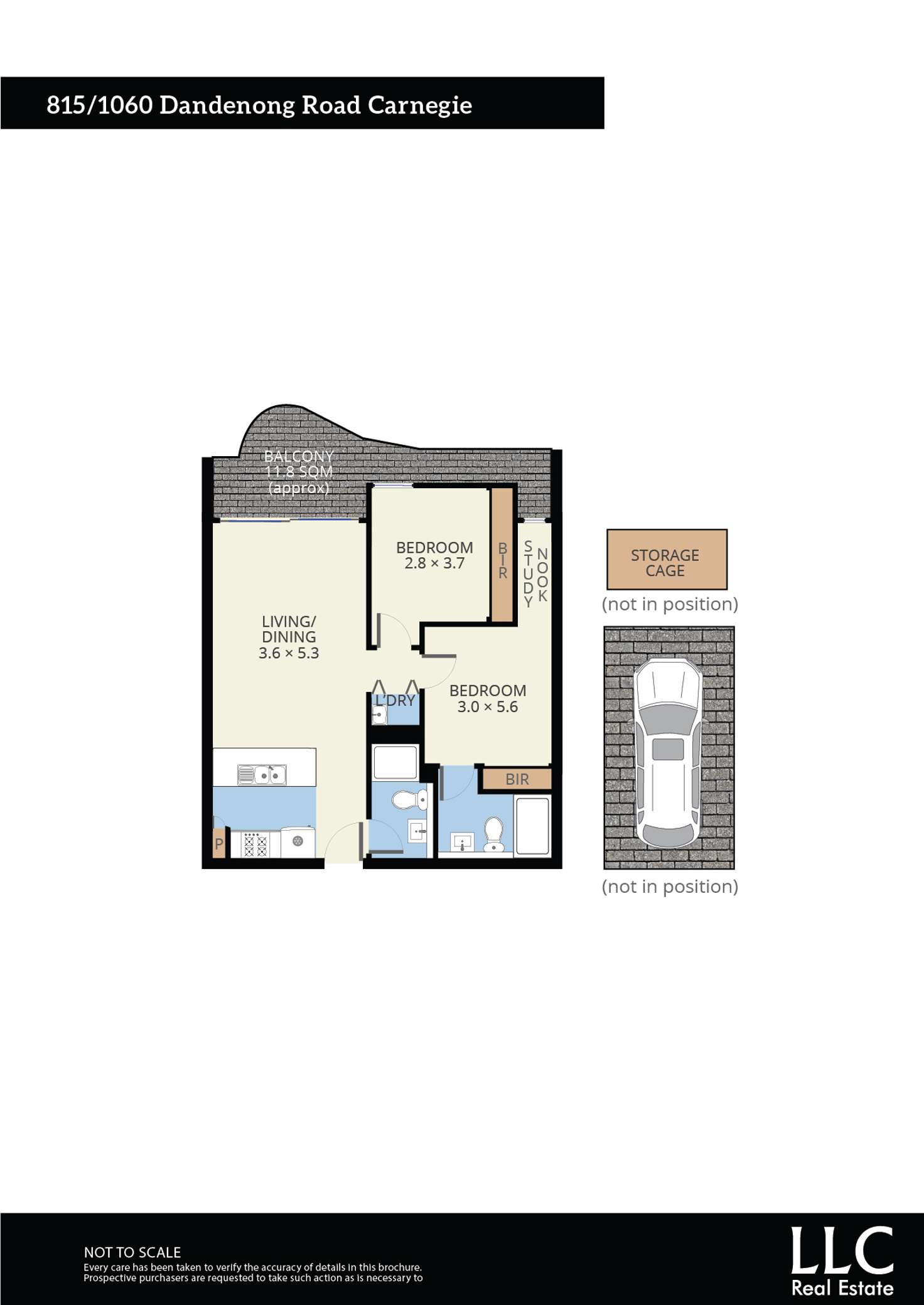 Floorplan of Homely apartment listing, 815/1060 Dandenong Road, Carnegie VIC 3163
