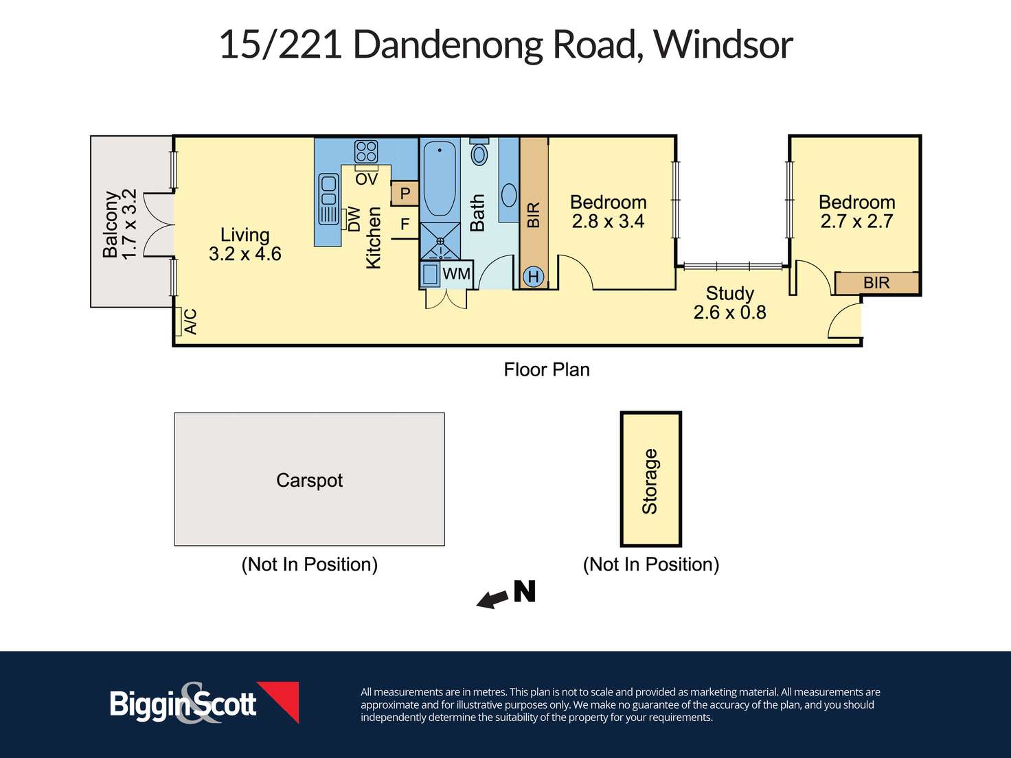 Floorplan of Homely apartment listing, 15/221 Dandenong Road, Windsor VIC 3181