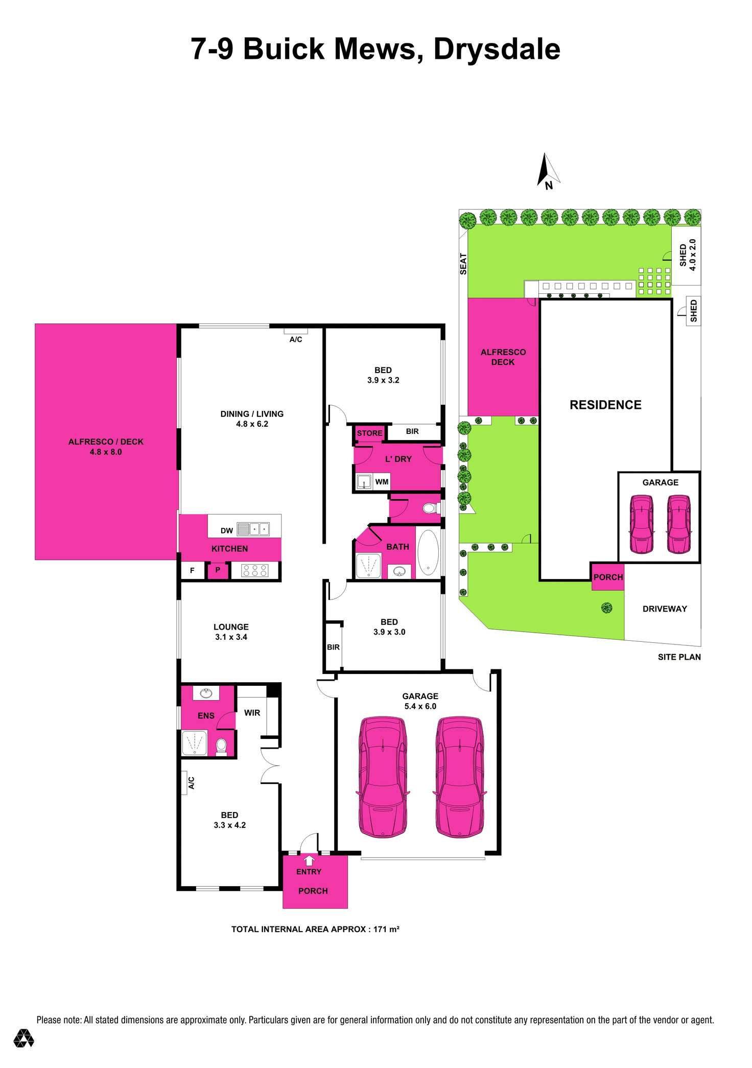 Floorplan of Homely house listing, 7-9 Buick Mews, Drysdale VIC 3222