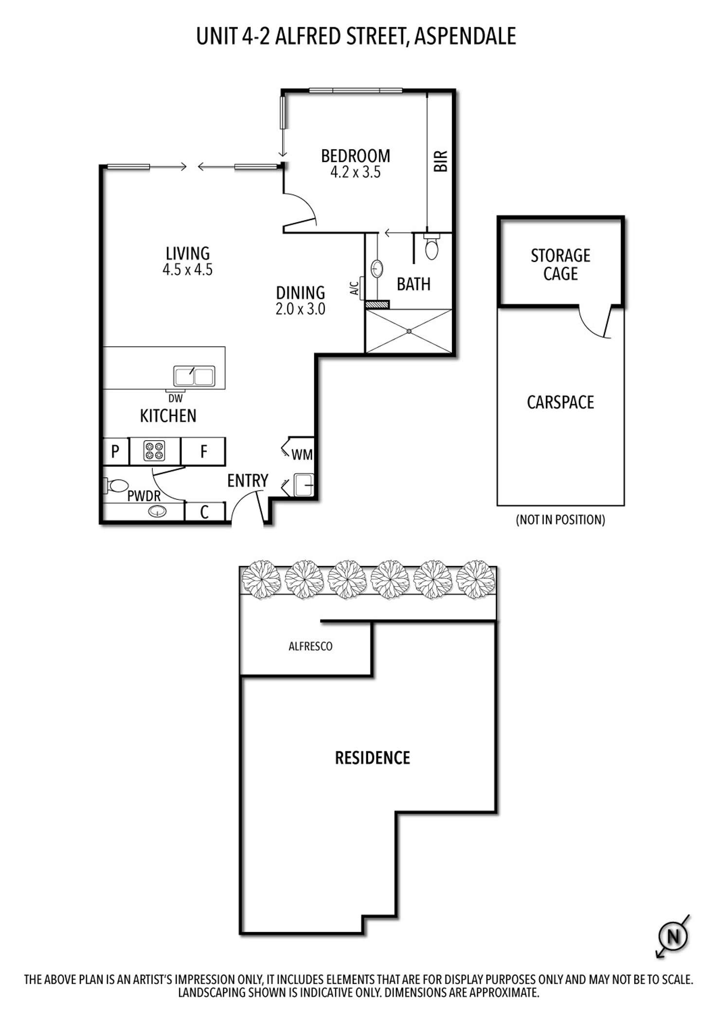 Floorplan of Homely unit listing, 4/2 Alfred Street, Aspendale VIC 3195