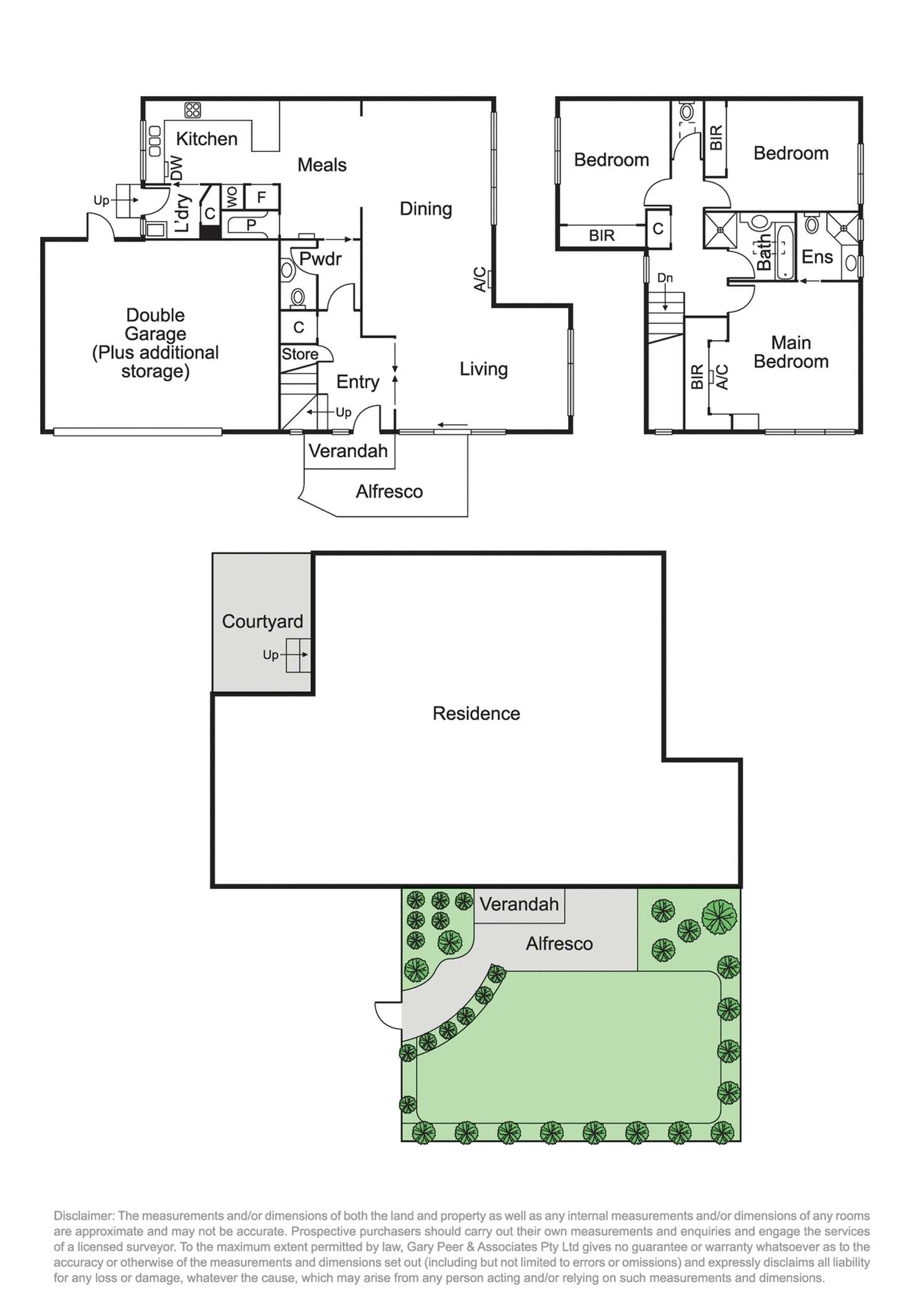 Floorplan of Homely townhouse listing, 1/678 Inkerman Road, Caulfield North VIC 3161