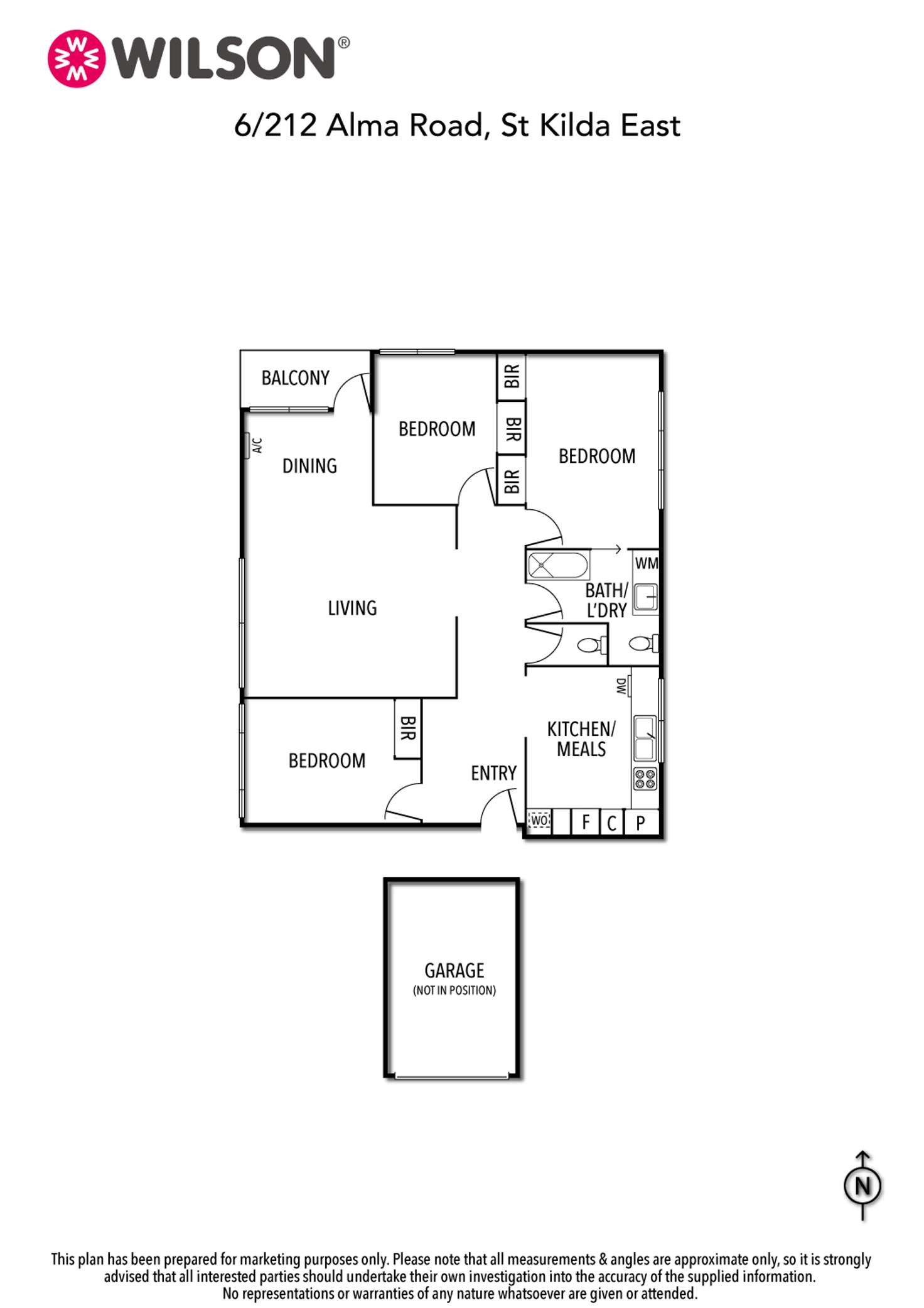 Floorplan of Homely apartment listing, 6/212 Alma Road, St Kilda East VIC 3183