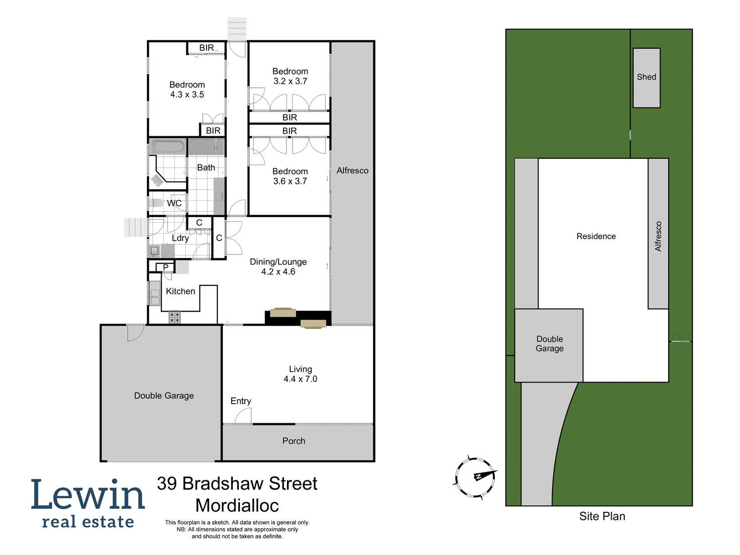 Floorplan of Homely house listing, 39 Bradshaw Street, Mordialloc VIC 3195