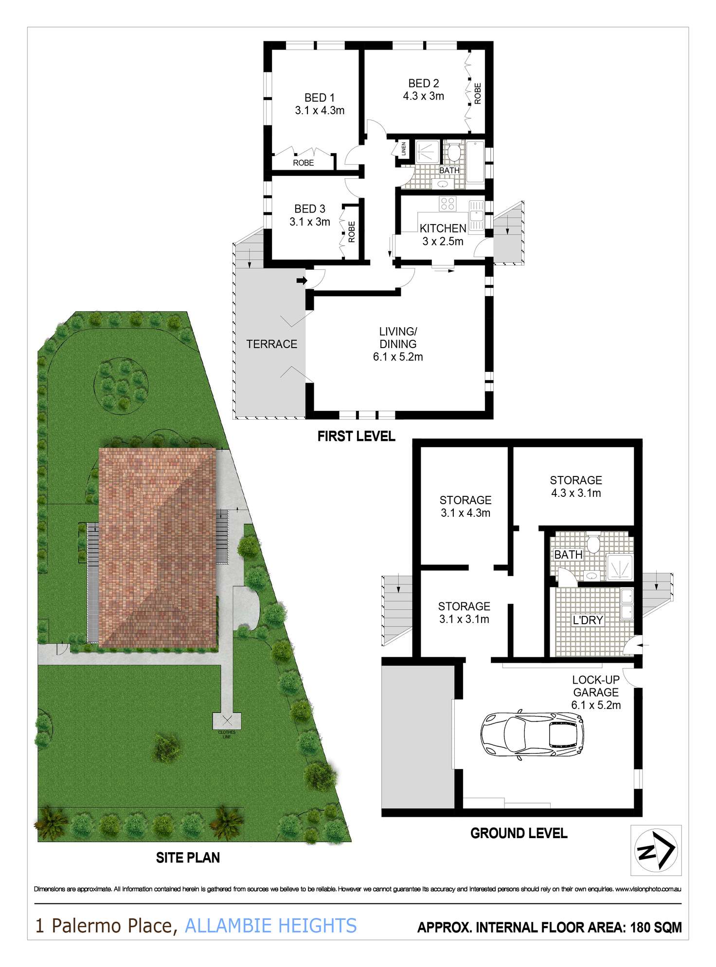 Floorplan of Homely house listing, 1 Palermo Place, Allambie Heights NSW 2100