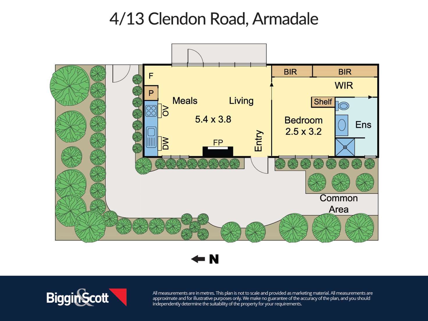 Floorplan of Homely apartment listing, 4/13 Clendon Road, Armadale VIC 3143
