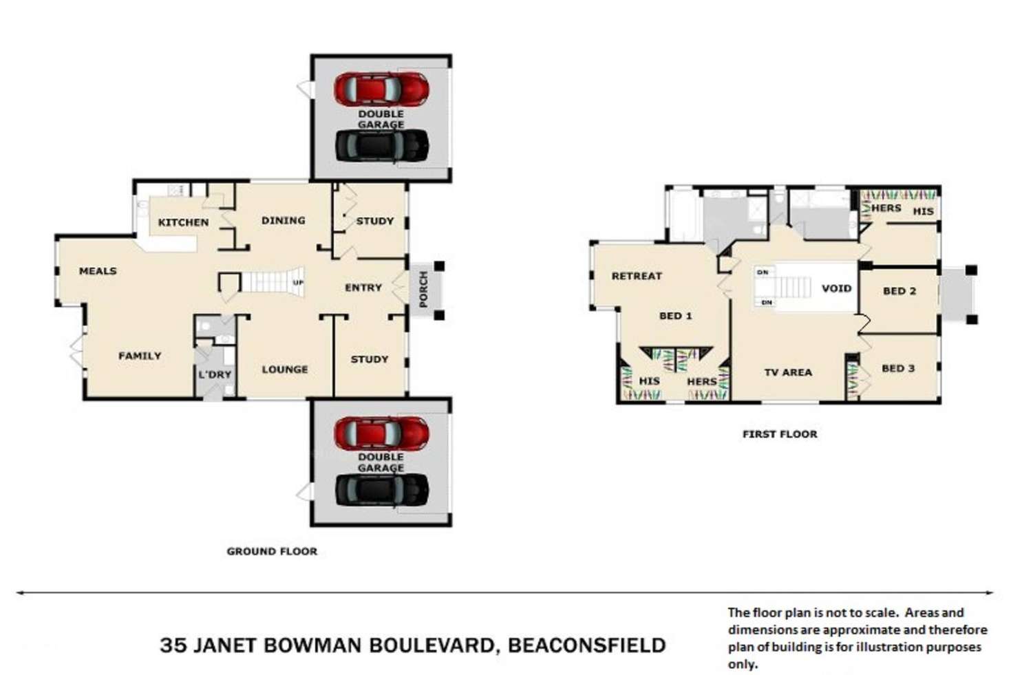 Floorplan of Homely house listing, 35 Janet Bowman Boulevard, Beaconsfield VIC 3807