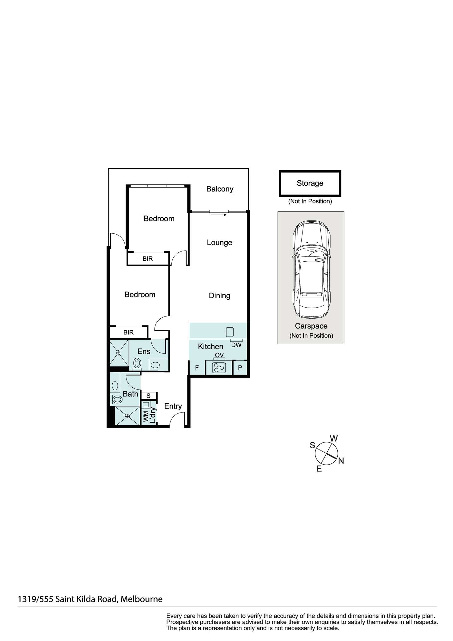 Floorplan of Homely apartment listing, 1319/555 St Kilda Road, Melbourne VIC 3004