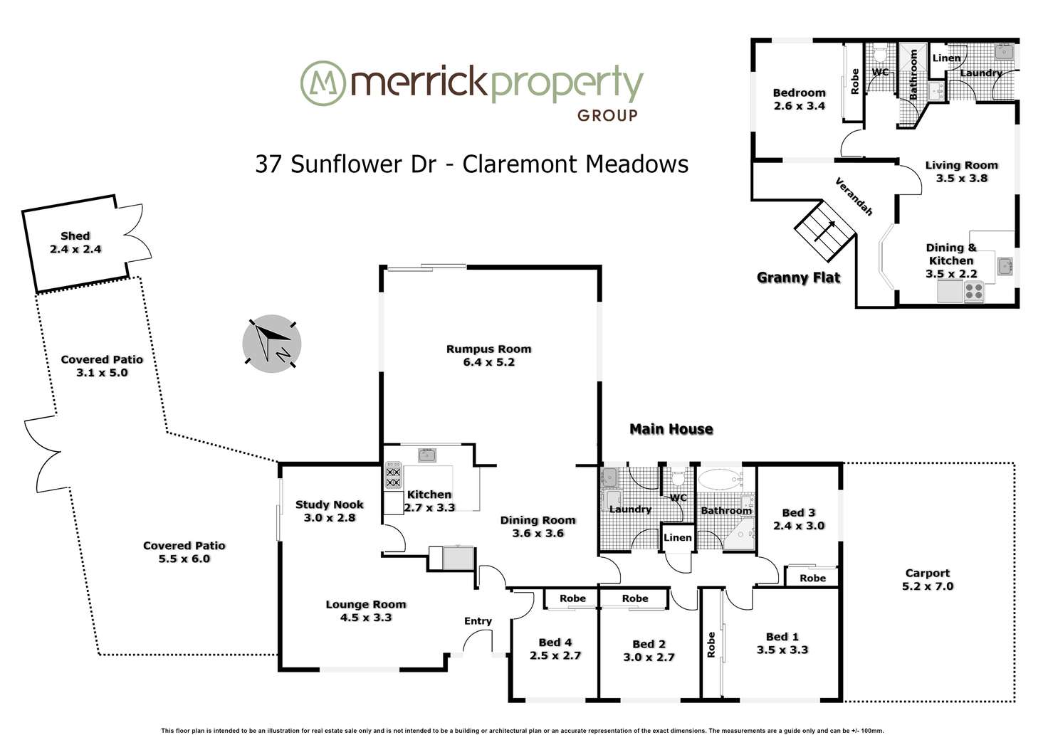 Floorplan of Homely house listing, 37 Sunflower Drive, Claremont Meadows NSW 2747
