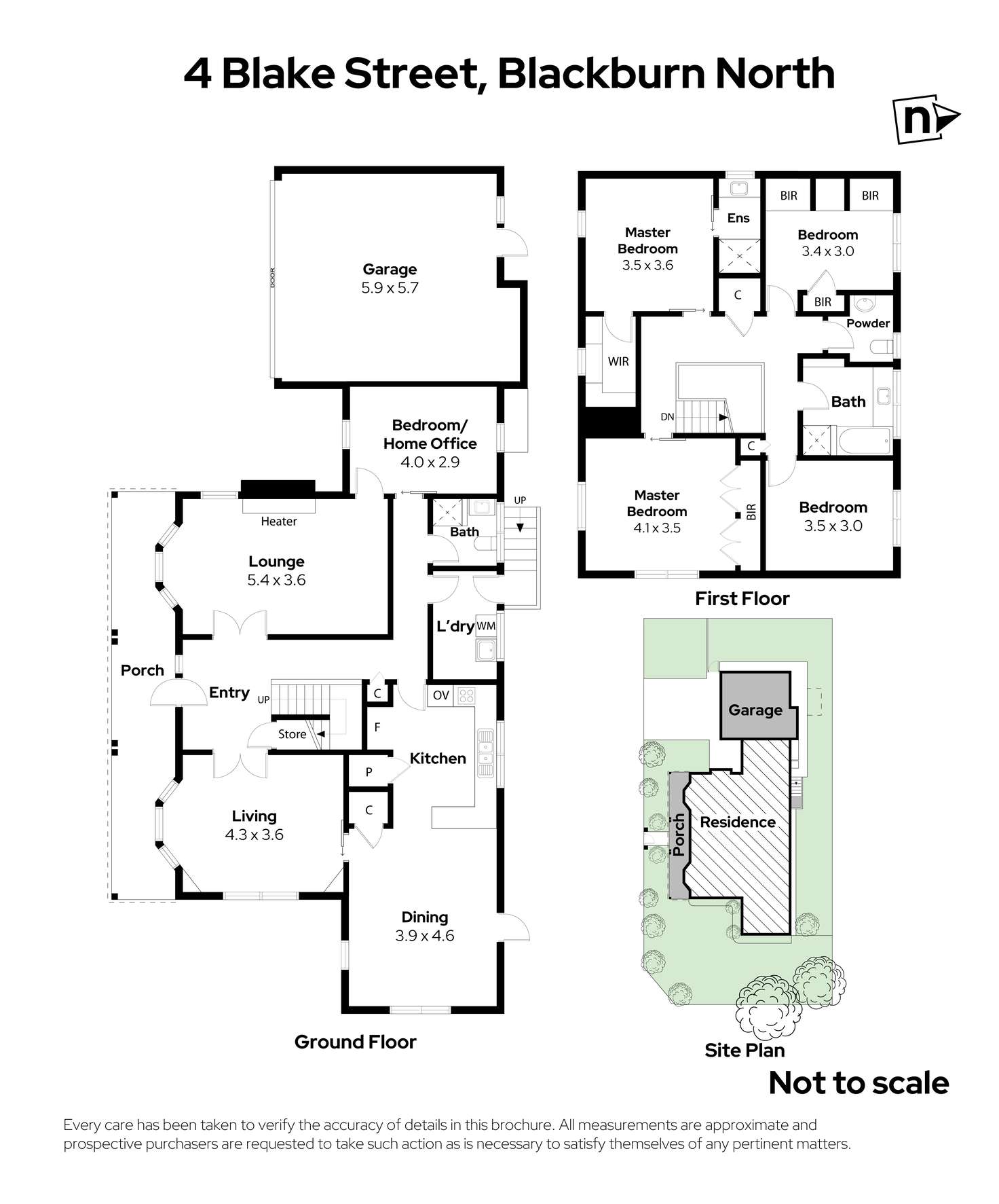 Floorplan of Homely house listing, 4 Blake Street, Blackburn North VIC 3130