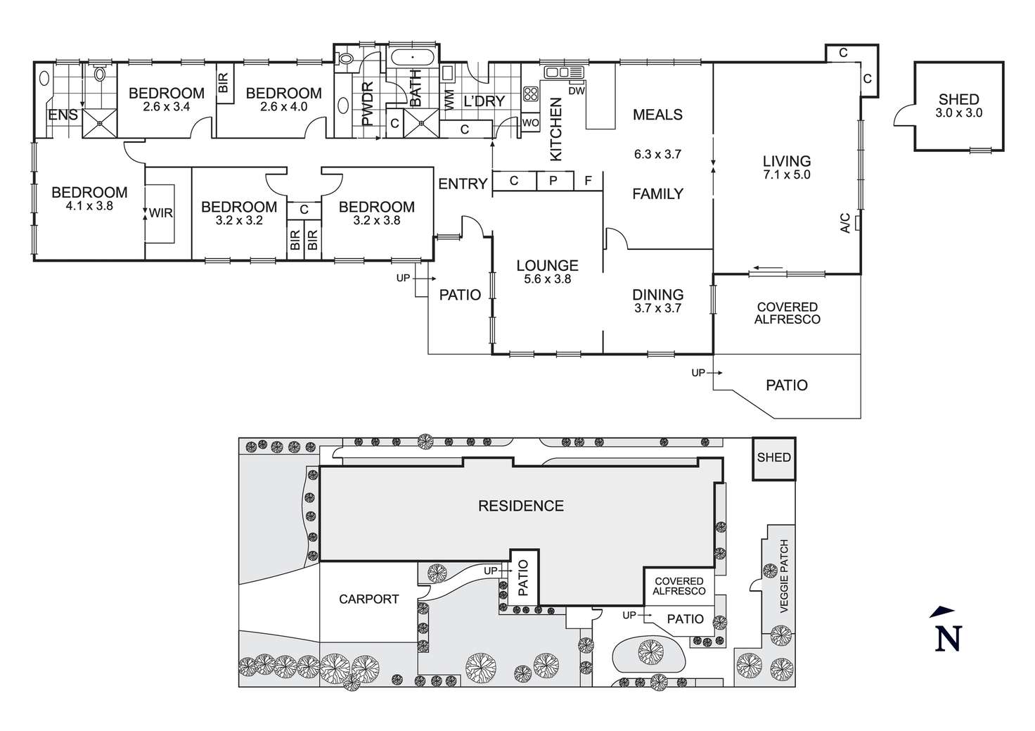 Floorplan of Homely house listing, 1 Greenview Close, Dingley Village VIC 3172