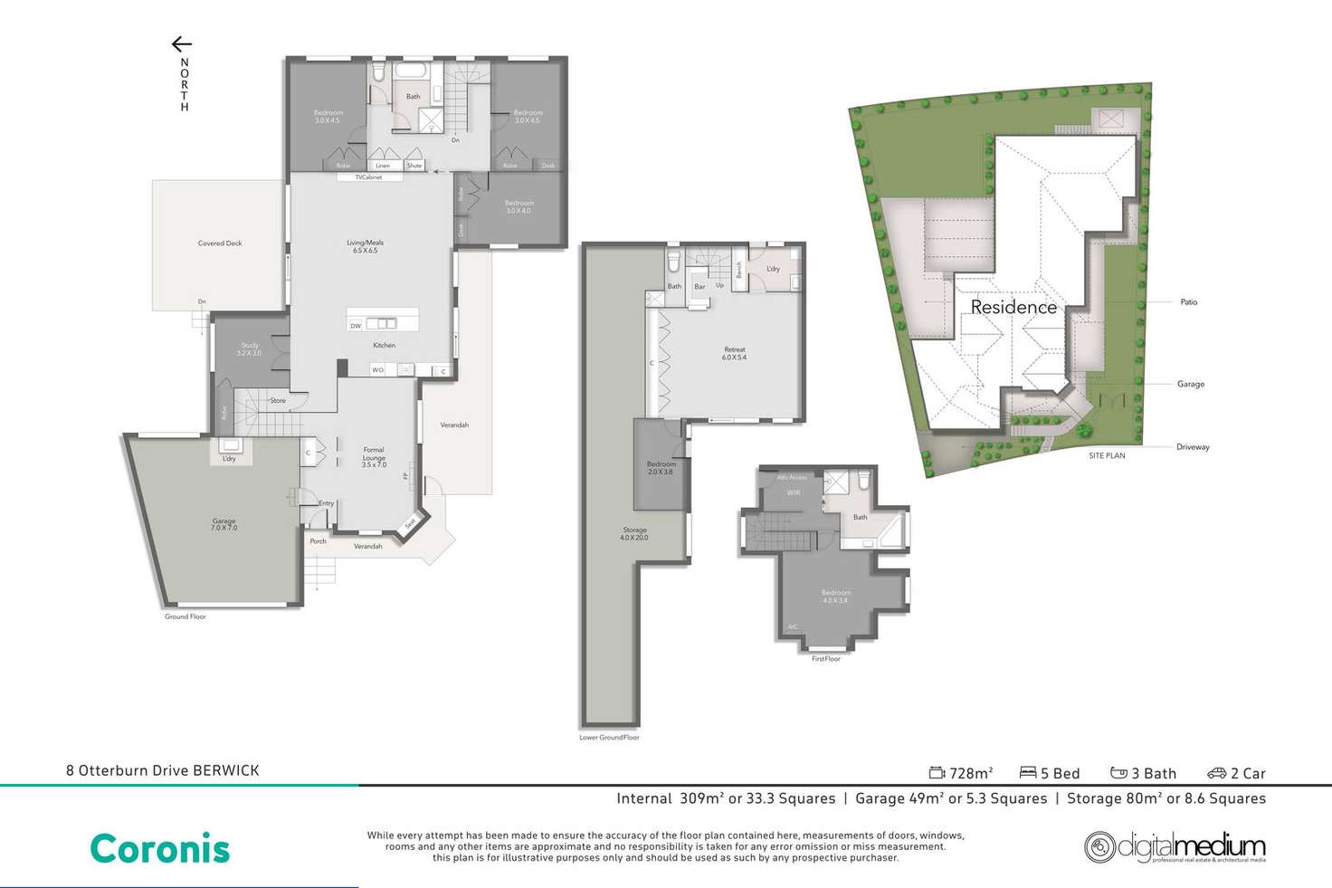 Floorplan of Homely house listing, 8 Otterburn Drive, Berwick VIC 3806