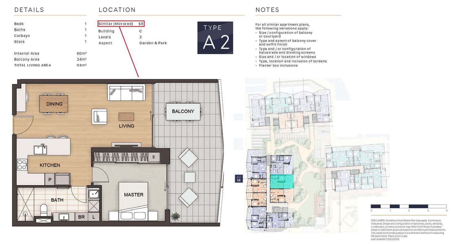 Floorplan of Homely apartment listing, 58/16 Marina Drive, Ascot WA 6104