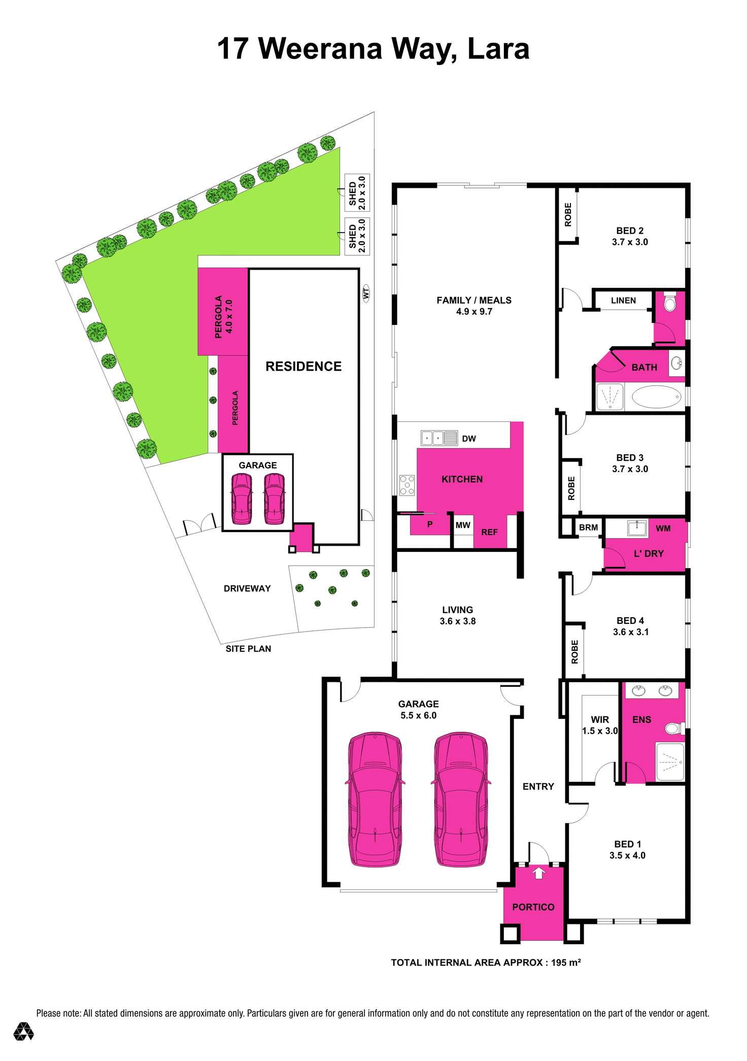 Floorplan of Homely house listing, 17 Weerana Way, Lara VIC 3212