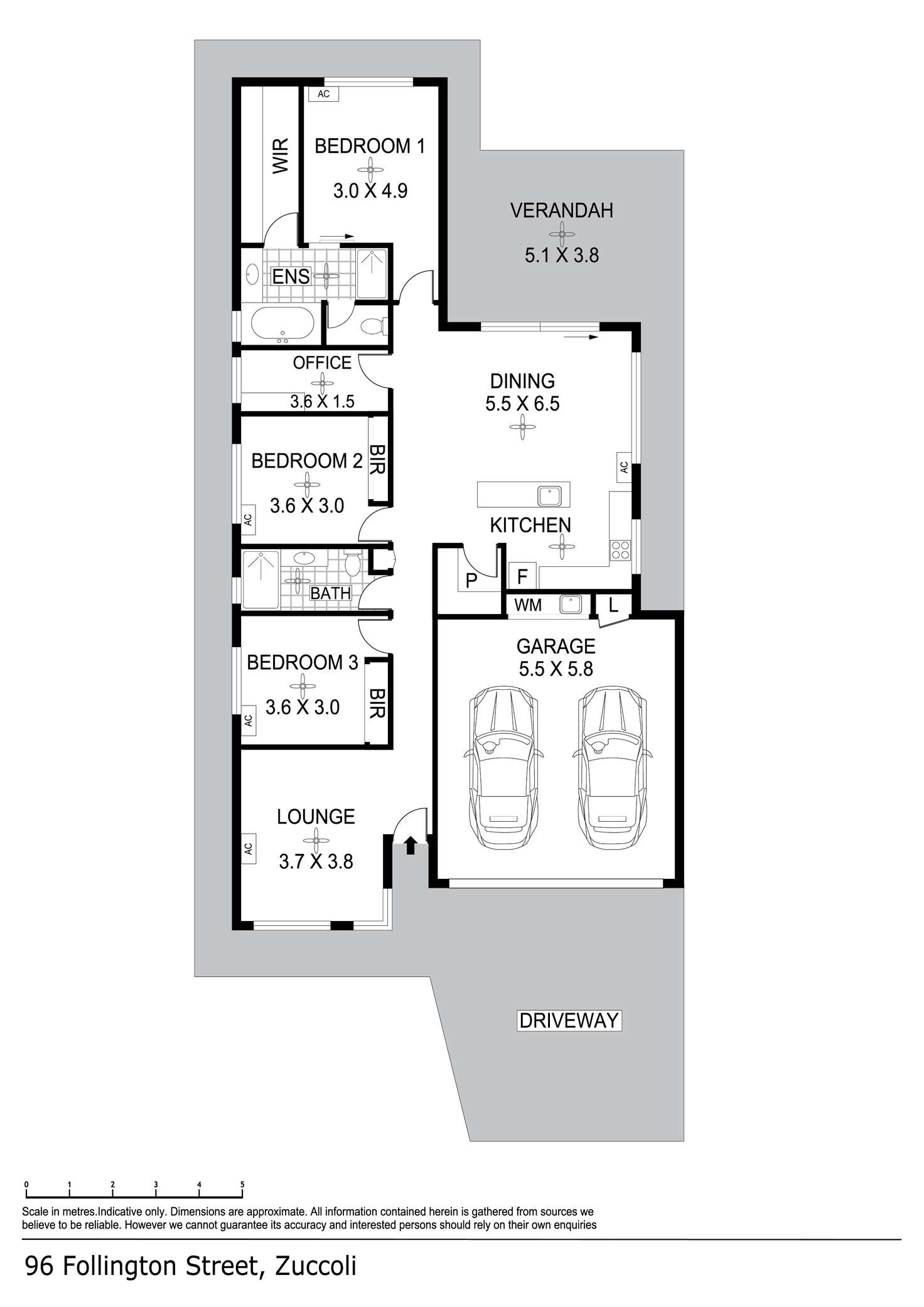 Floorplan of Homely house listing, 96 Follington Street, Zuccoli NT 832