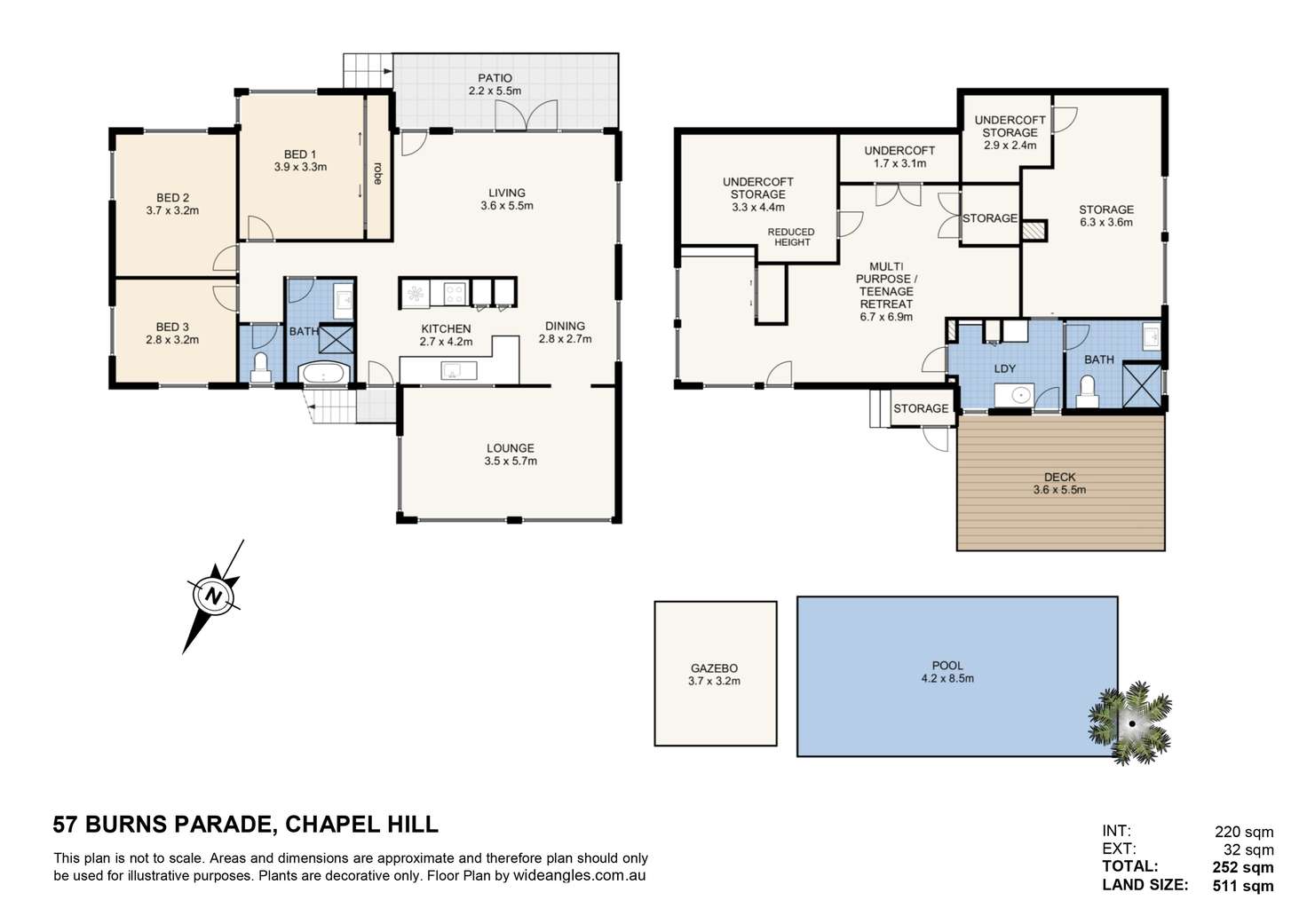 Floorplan of Homely house listing, 57 Burns Parade, Chapel Hill QLD 4069