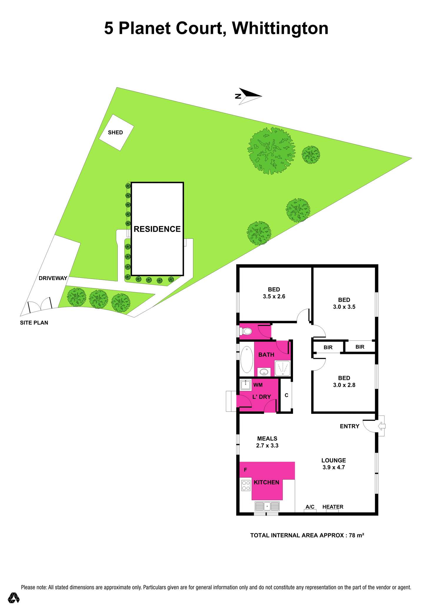 Floorplan of Homely house listing, 5 Planet Court, Whittington VIC 3219