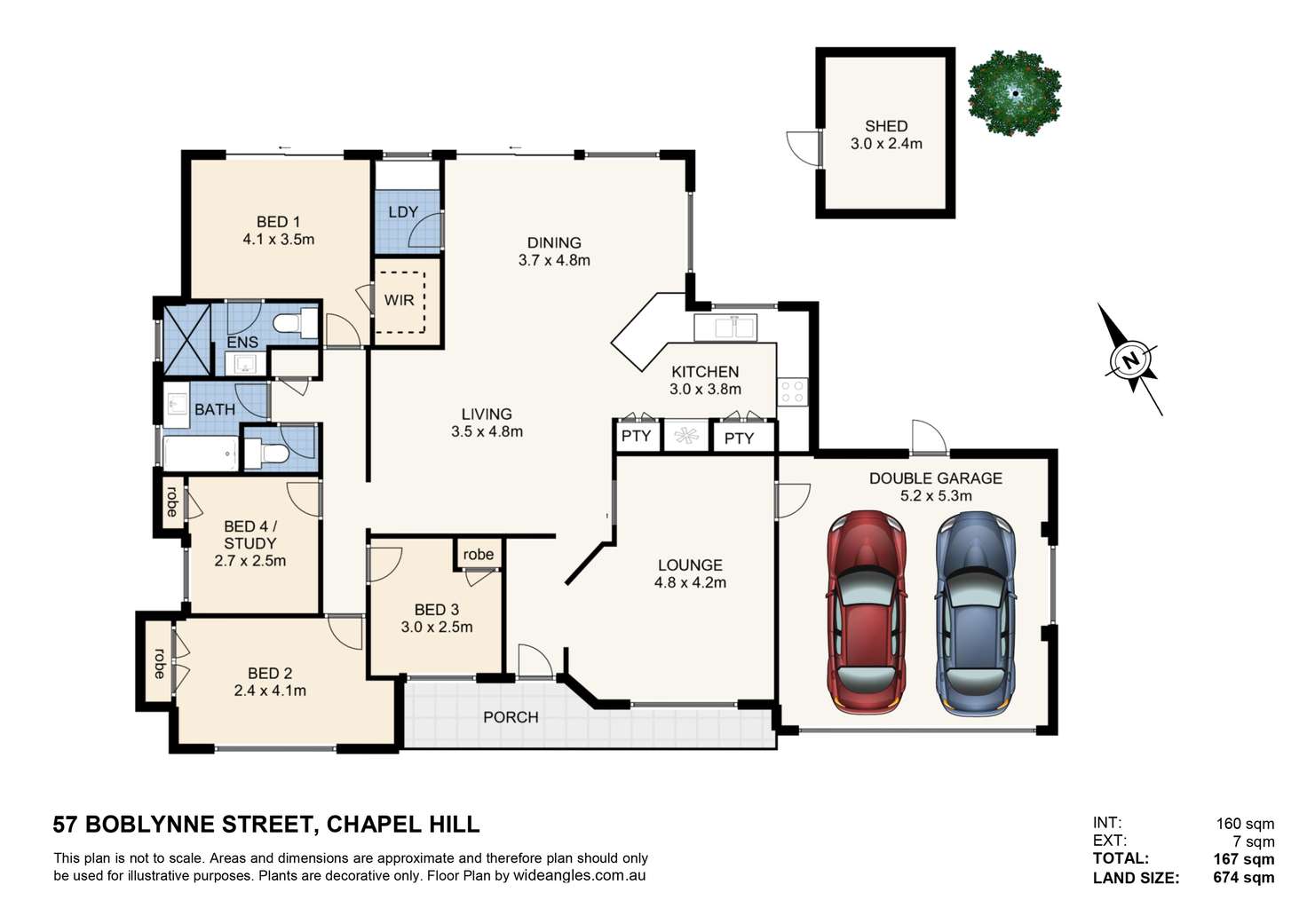 Floorplan of Homely house listing, 57 Boblynne Street, Chapel Hill QLD 4069