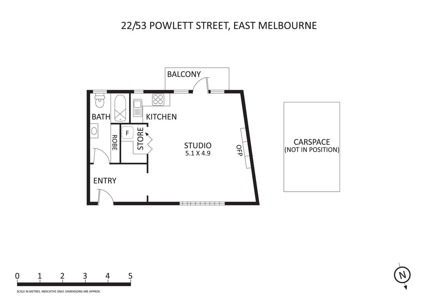 Floorplan of Homely apartment listing, 22/53 Powlett Street, East Melbourne VIC 3002