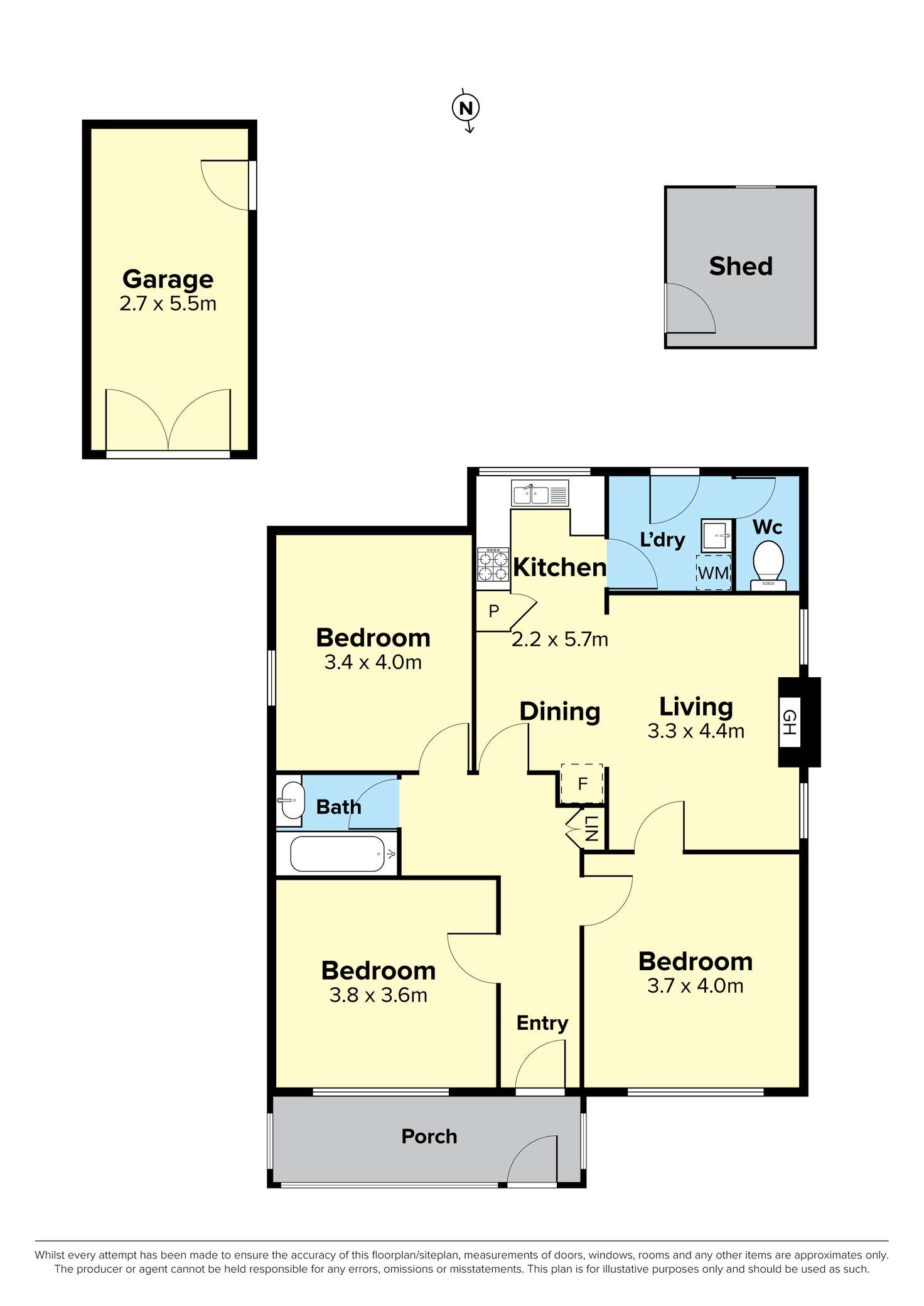 Floorplan of Homely house listing, 41 Mitchell Street, Maribyrnong VIC 3032