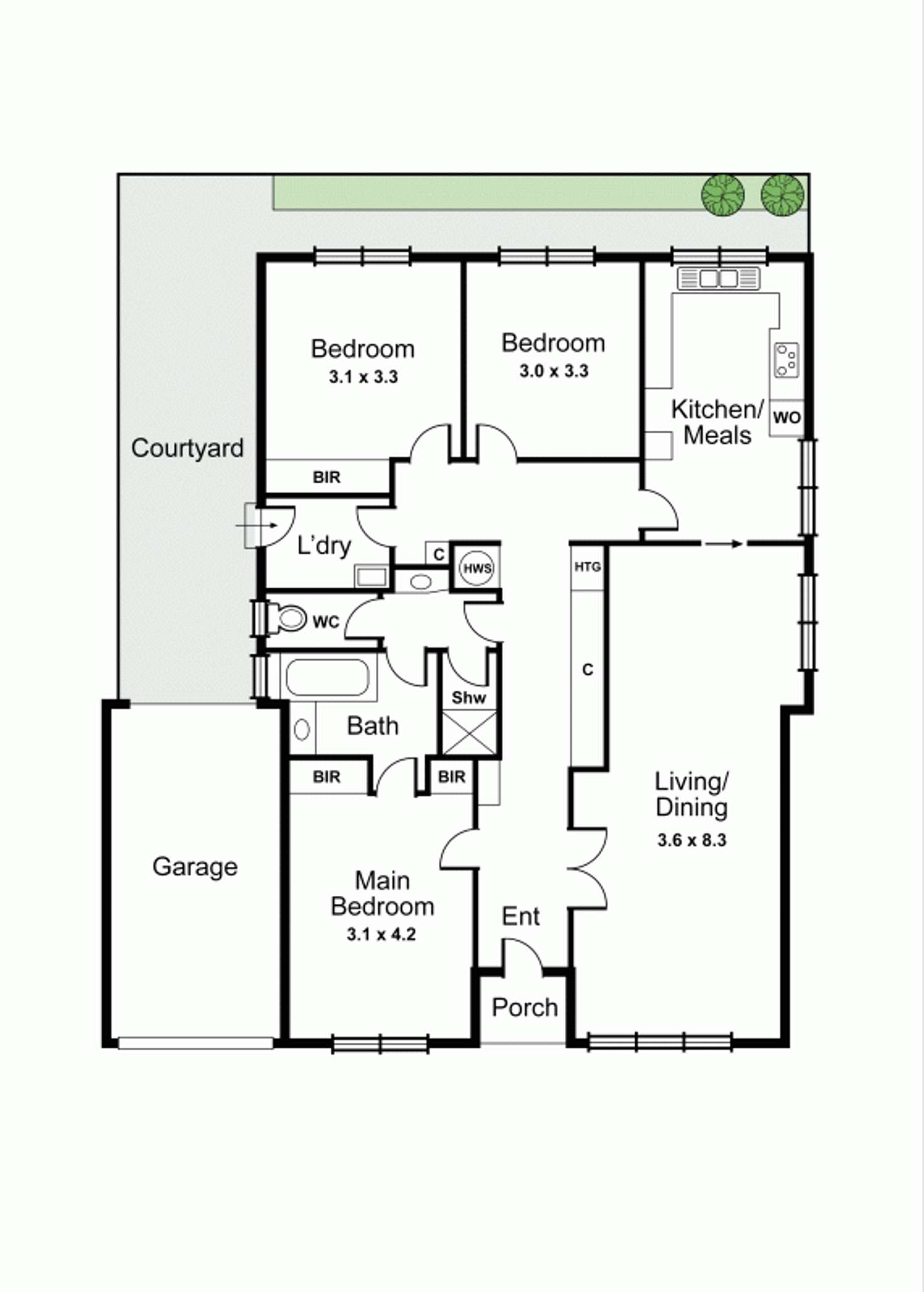 Floorplan of Homely villa listing, 3/13 Linlithgow Street, Caulfield North VIC 3161