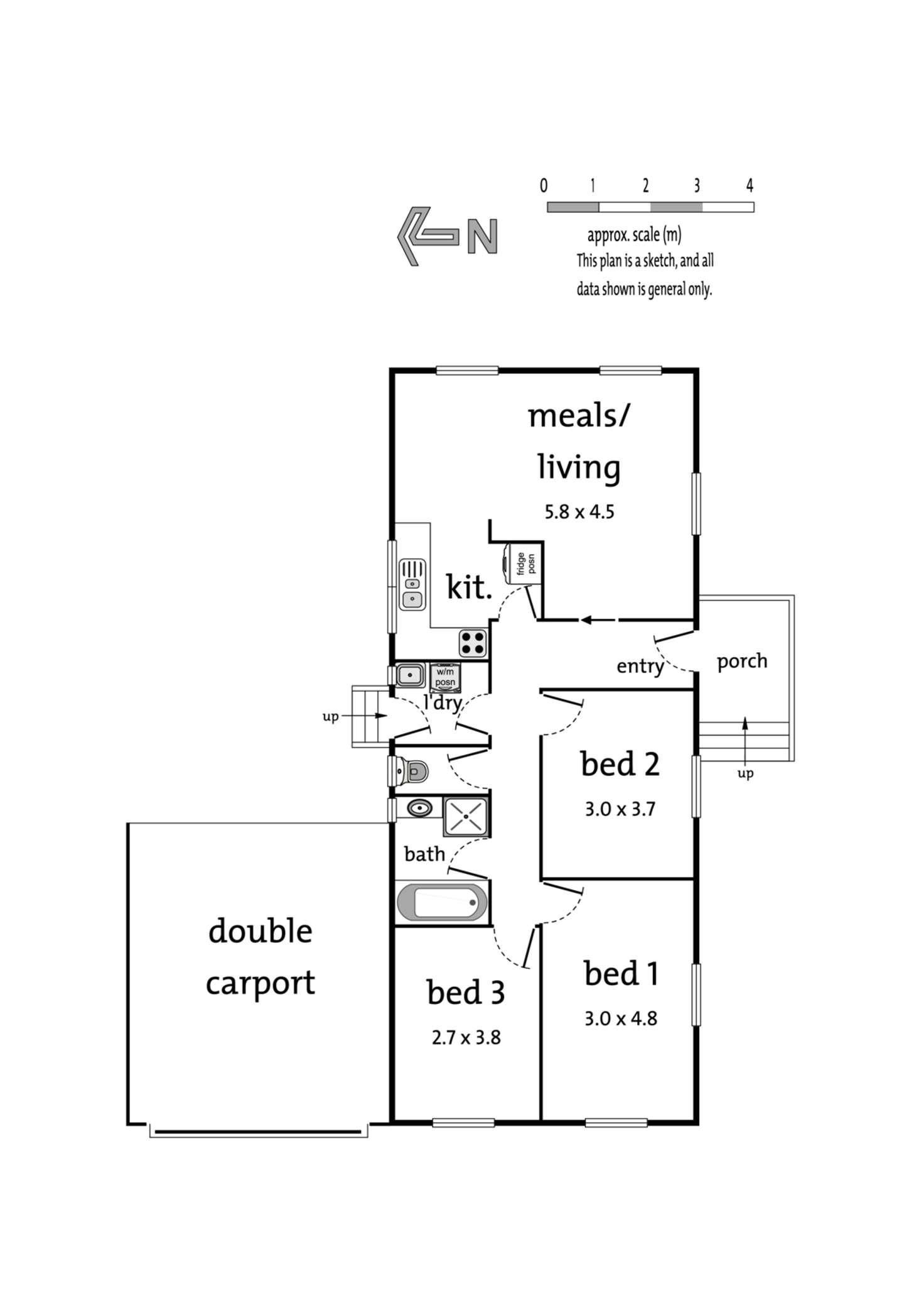Floorplan of Homely unit listing, 2/19 Scott Street, Mitcham VIC 3132