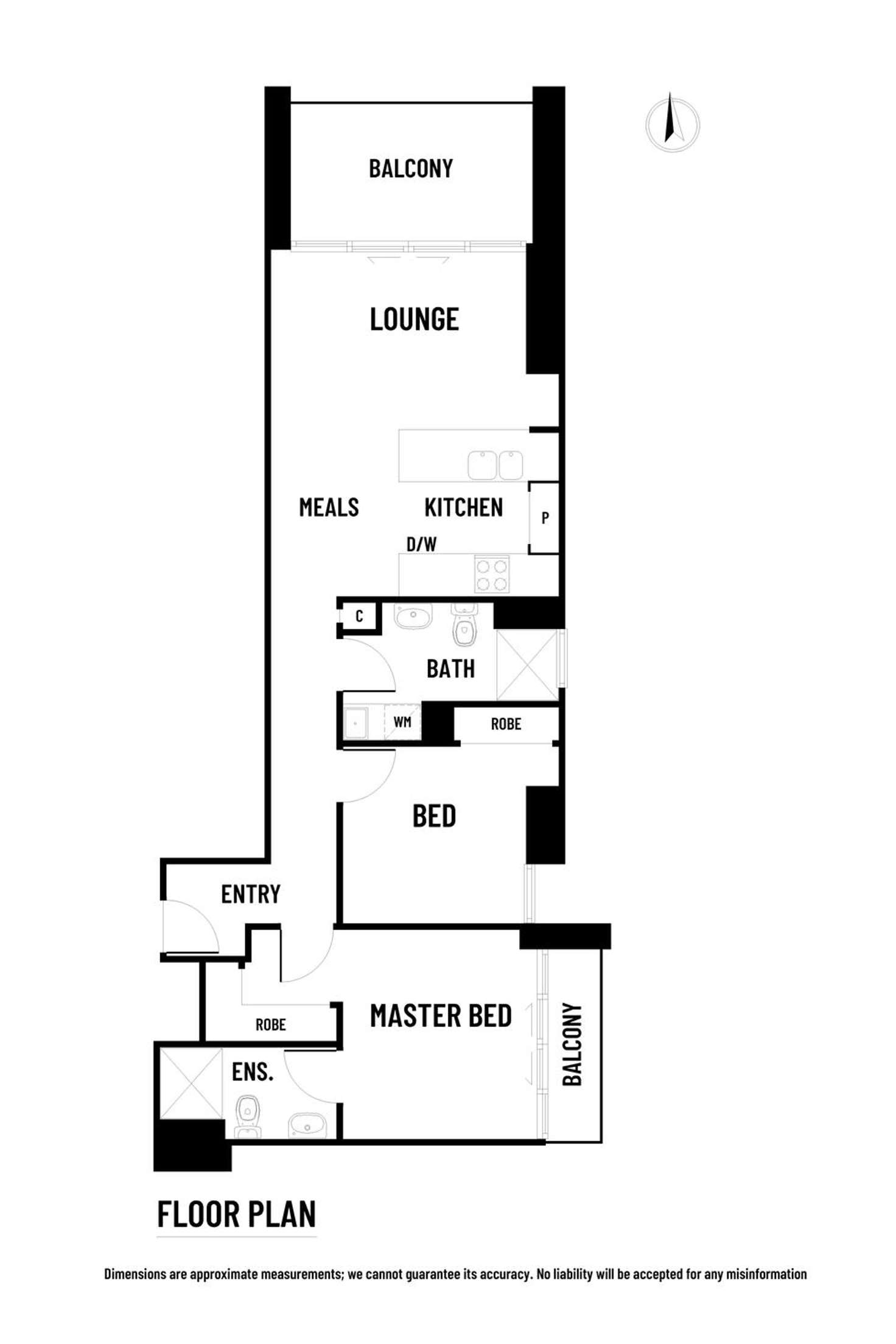 Floorplan of Homely apartment listing, 206/3 Grosvenor Street, Doncaster VIC 3108