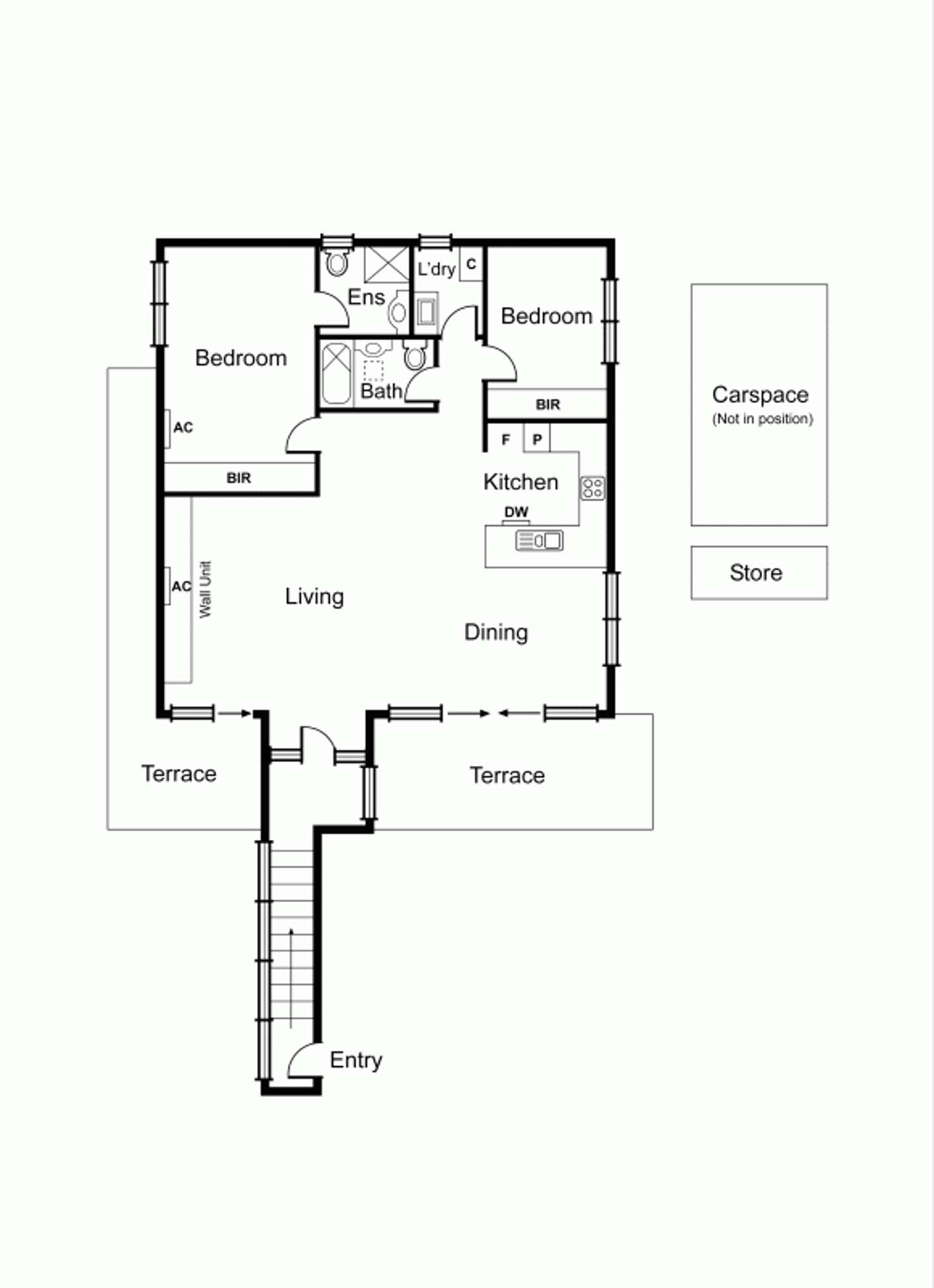 Floorplan of Homely apartment listing, 6/58 Rosstown Road, Carnegie VIC 3163