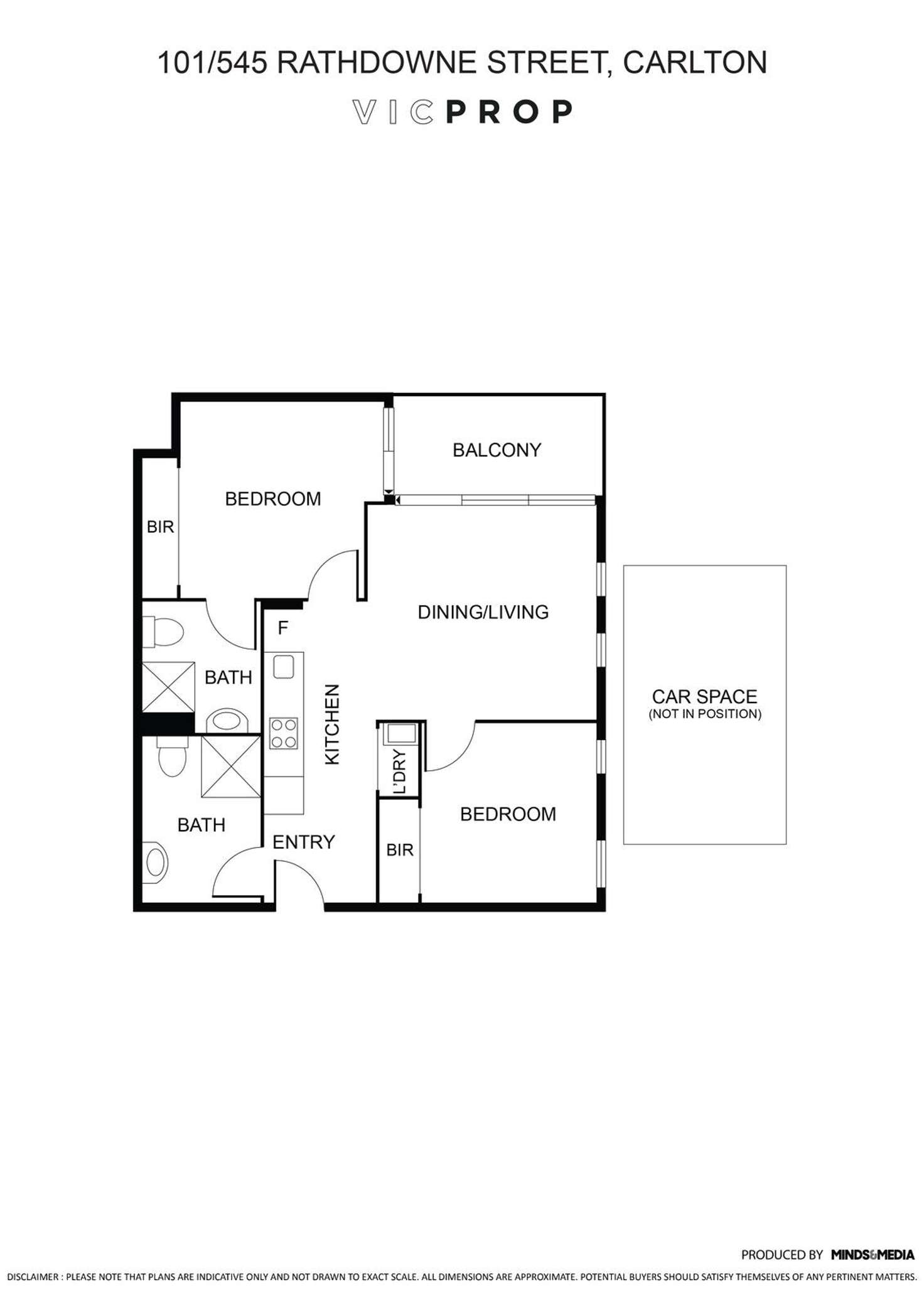 Floorplan of Homely apartment listing, 101/545 Rathdowne Street, Carlton VIC 3053
