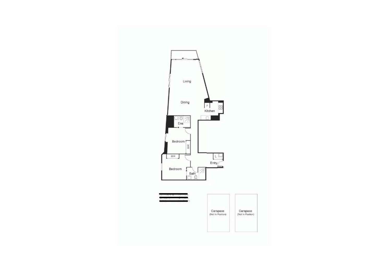 Floorplan of Homely apartment listing, 3313/24 Jane Bell Lane, Melbourne VIC 3000