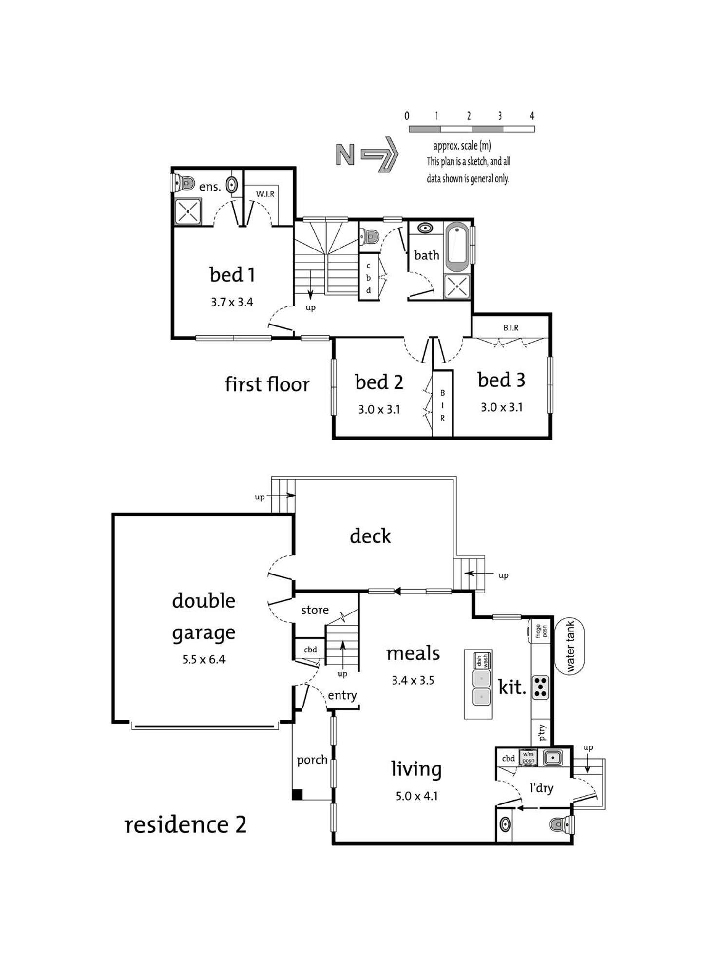 Floorplan of Homely townhouse listing, 2/104 Great Ryrie Street, Heathmont VIC 3135