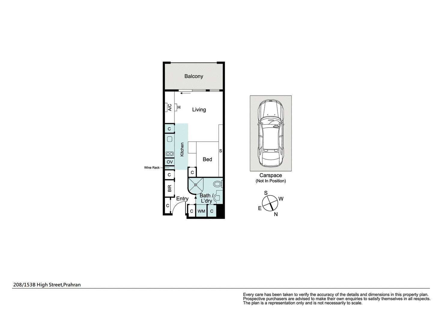 Floorplan of Homely apartment listing, 208/153B High Street, Prahran VIC 3181
