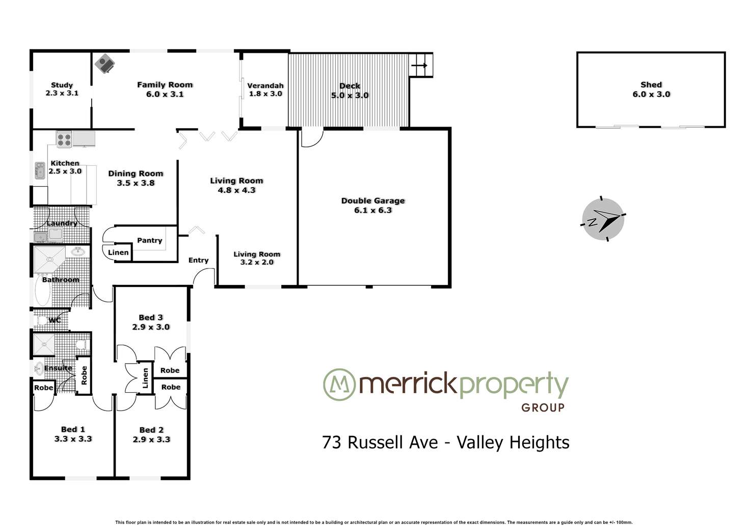Floorplan of Homely house listing, 73 Russell Avenue, Valley Heights NSW 2777