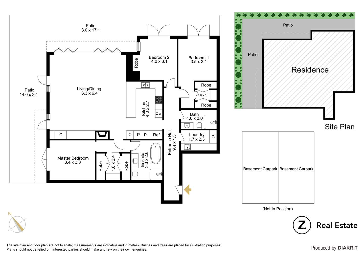 Floorplan of Homely apartment listing, 3/67-69 Well Street, Brighton VIC 3186