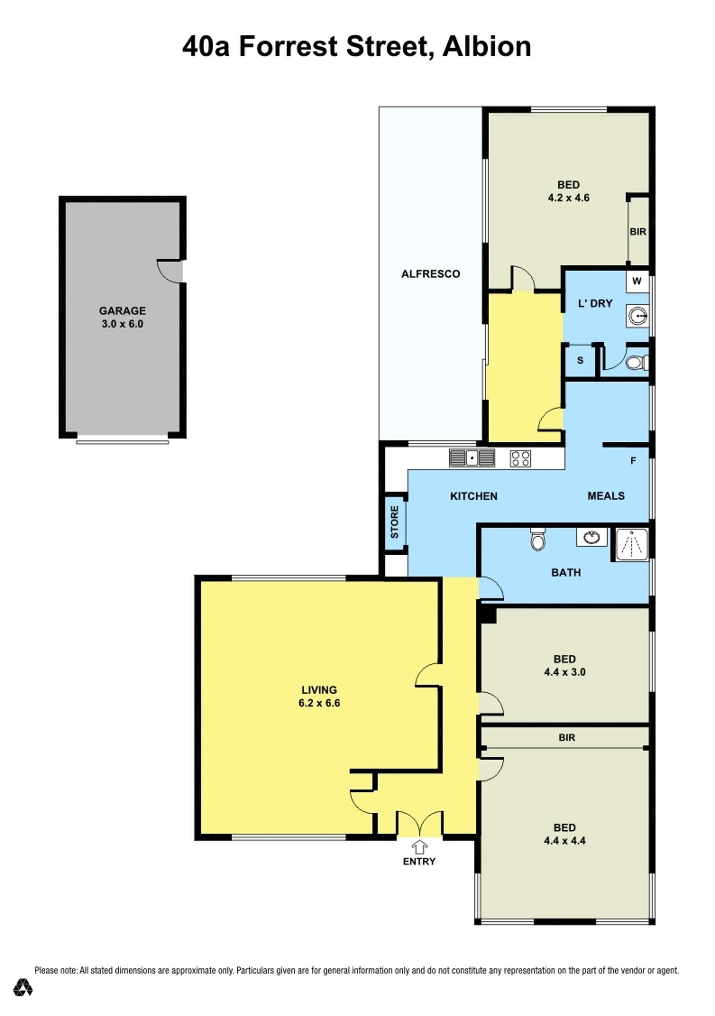 Floorplan of Homely house listing, 40A Forrest Street, Albion VIC 3020