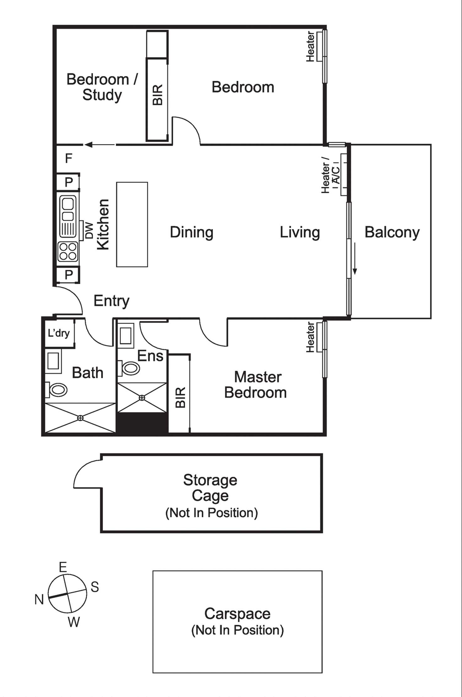 Floorplan of Homely apartment listing, 407/3 Greeves Street, St Kilda VIC 3182